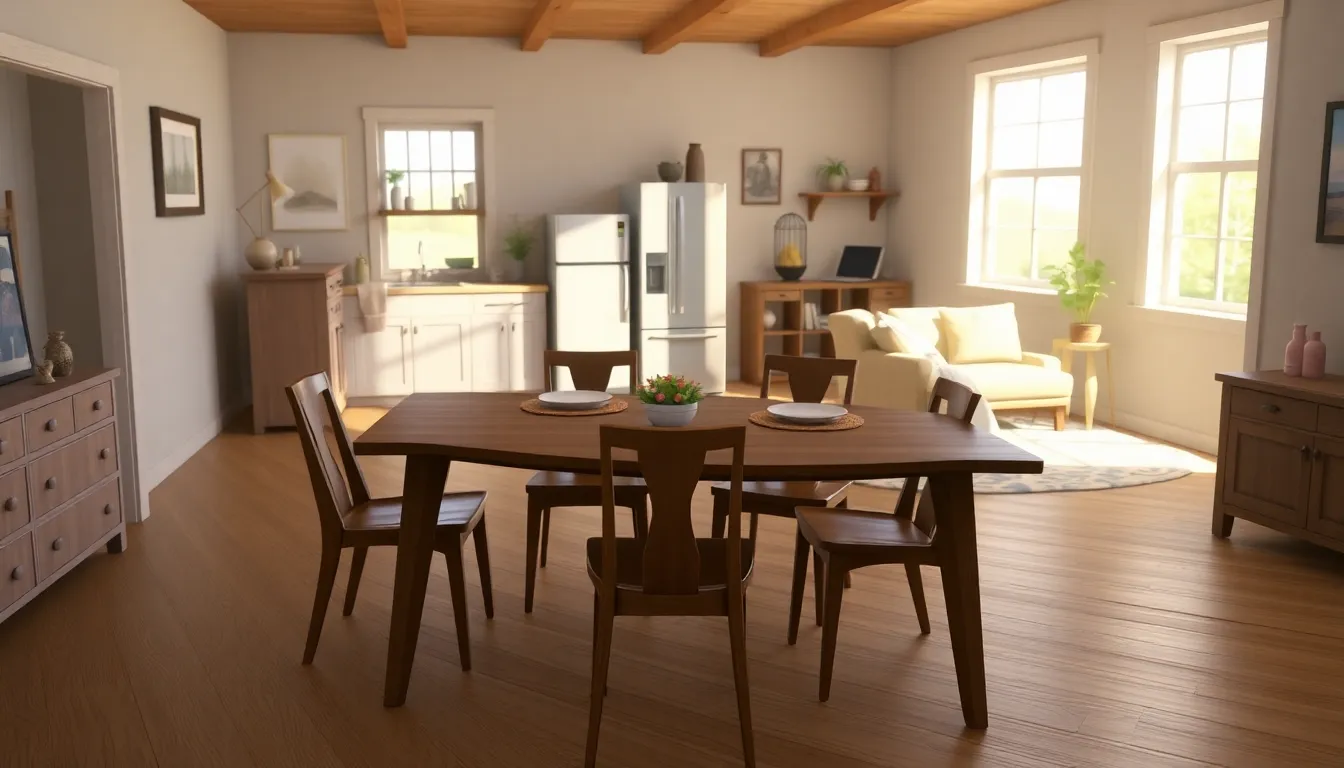 modern farmhouse interior from Stardew Valley illustrating furniture rotation.