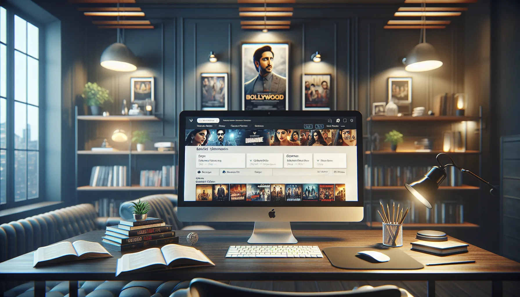 Afilmyhit.com Bollywood Movies: Your Ultimate Streaming Guide 9 A modern web interface showcasing Bollywood movies on Afilmyhit.com.