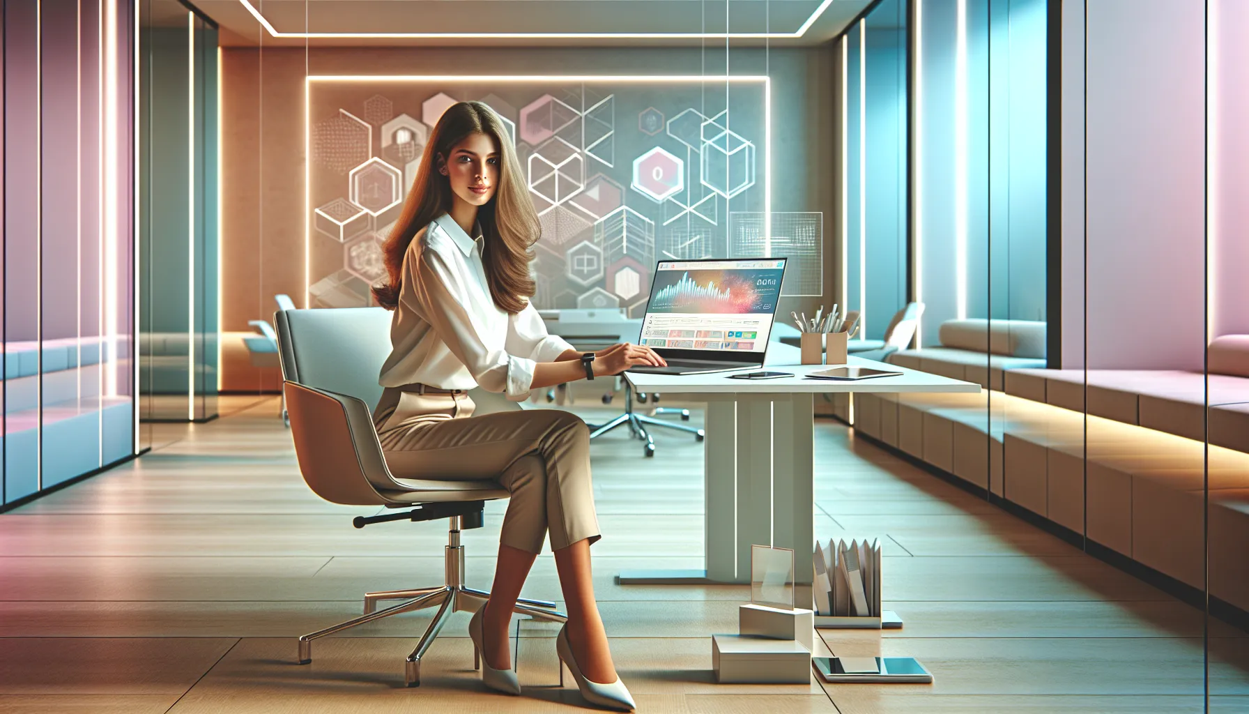 Professional young person installing MozillaD5.2F5 on a laptop in a modern office.