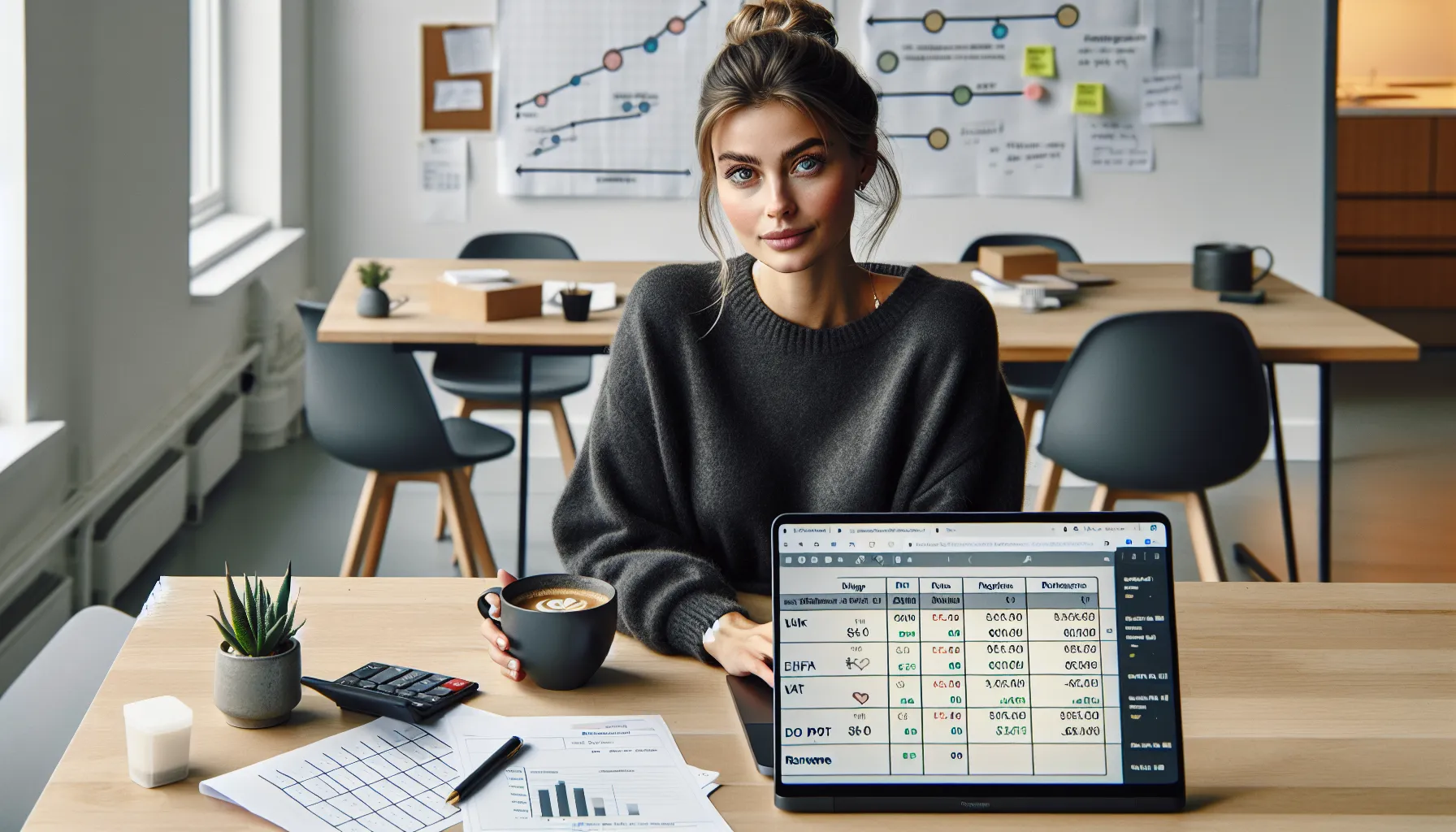 Slik kan entreprenører forberede seg på økonomiske nedgangstider 3 Norwegian entrepreneur reviews 13-week cash flow to extend runway in winter office.