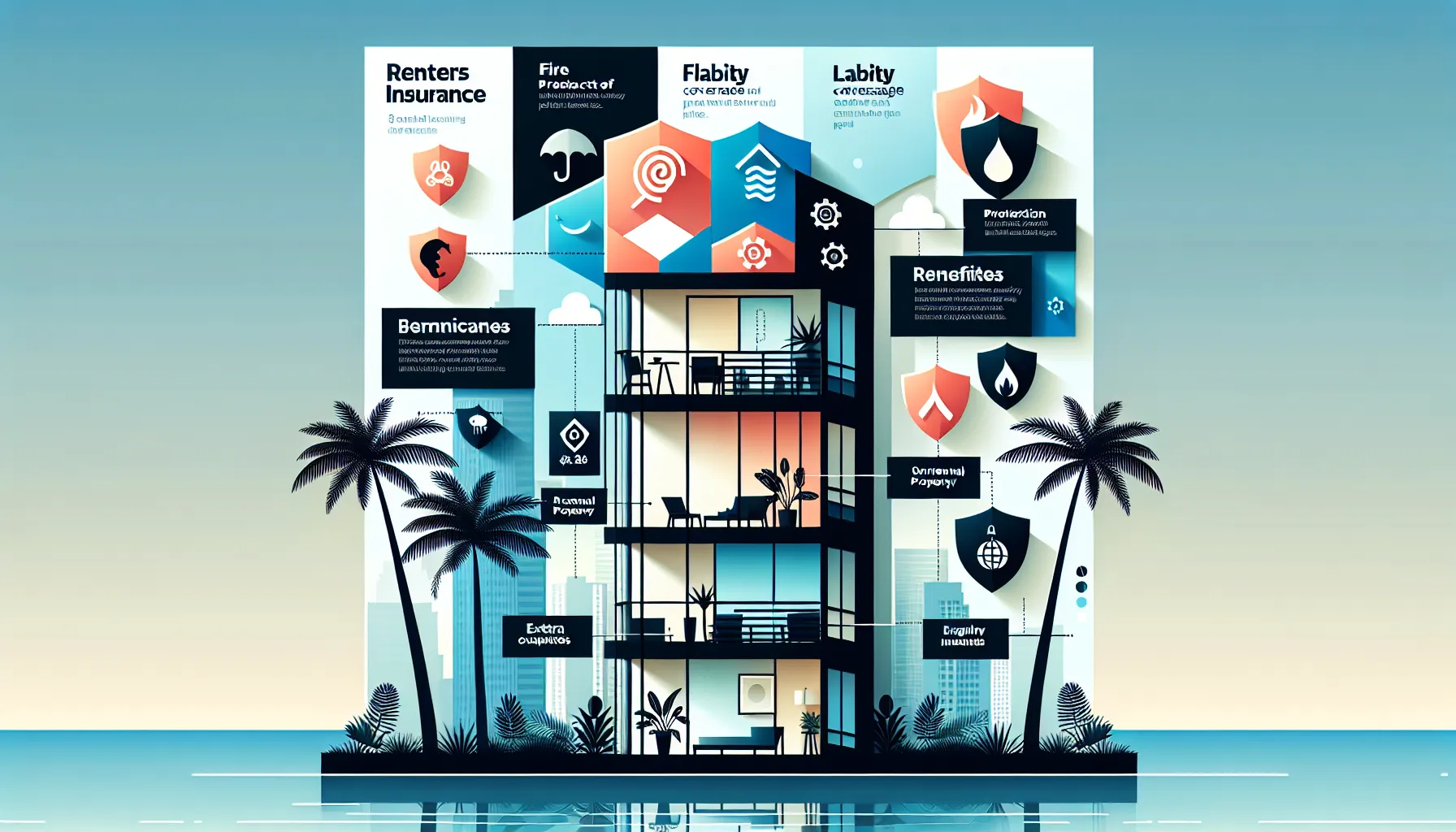 infographic explaining renters insurance coverage in Florida