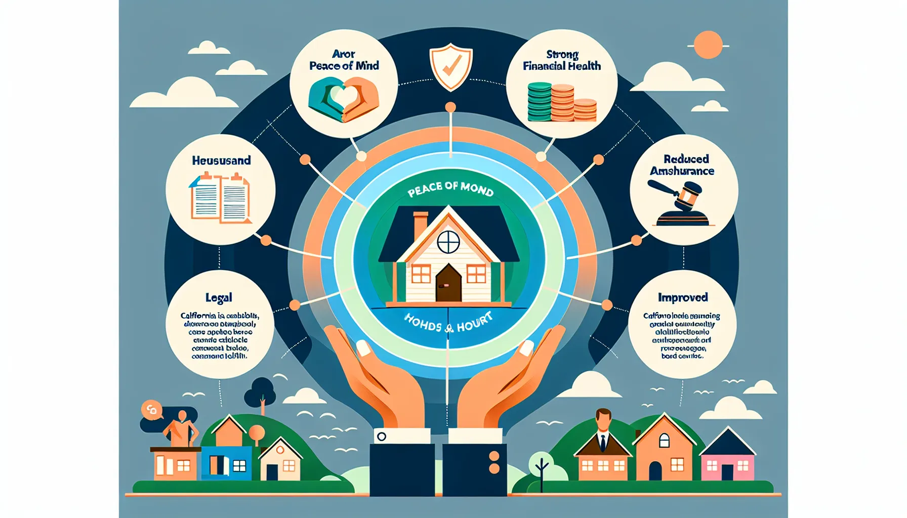 illustration of key benefits of HOA assistance for Pleasant Hill communities
