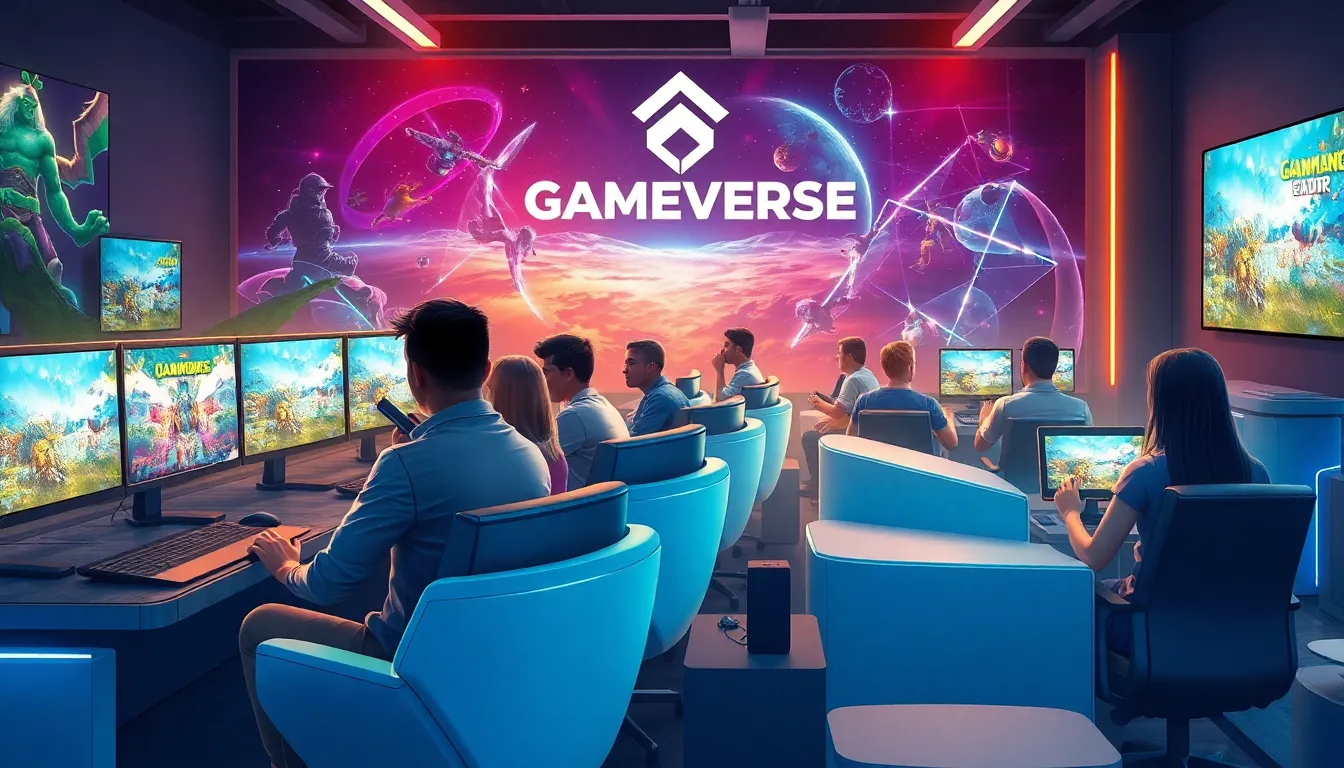 diverse gamers engaged in a modern gaming environment.