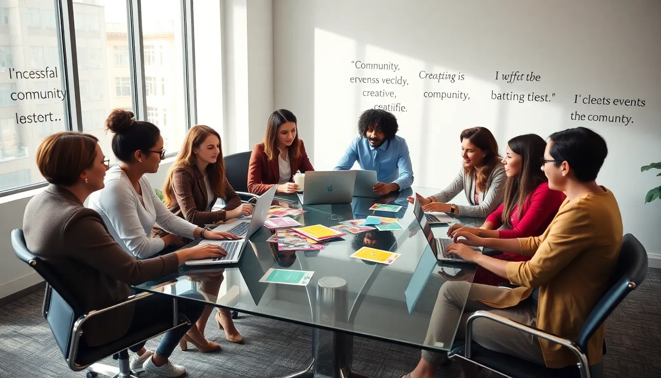 diverse professionals collaborating on budget-friendly event planning.