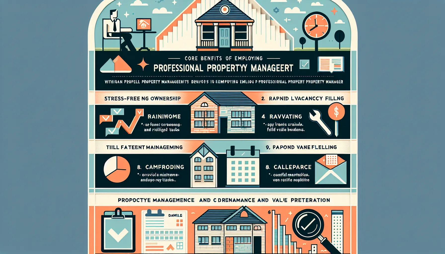 infographic showing benefits of hiring a Danville property manager