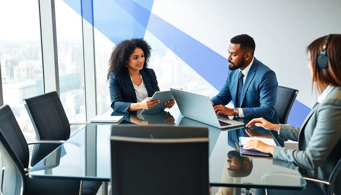 diverse team discussing cost saving strategies in a modern office.