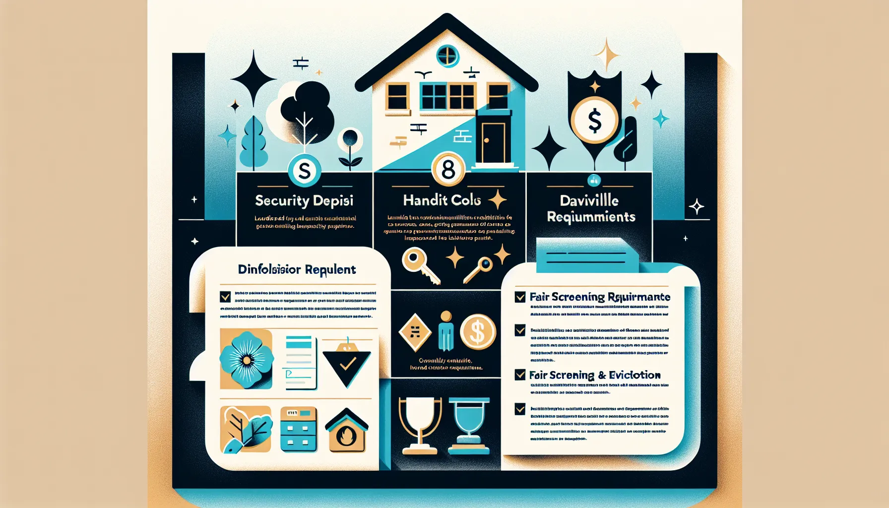 infographic of key legal steps for Danville landlords