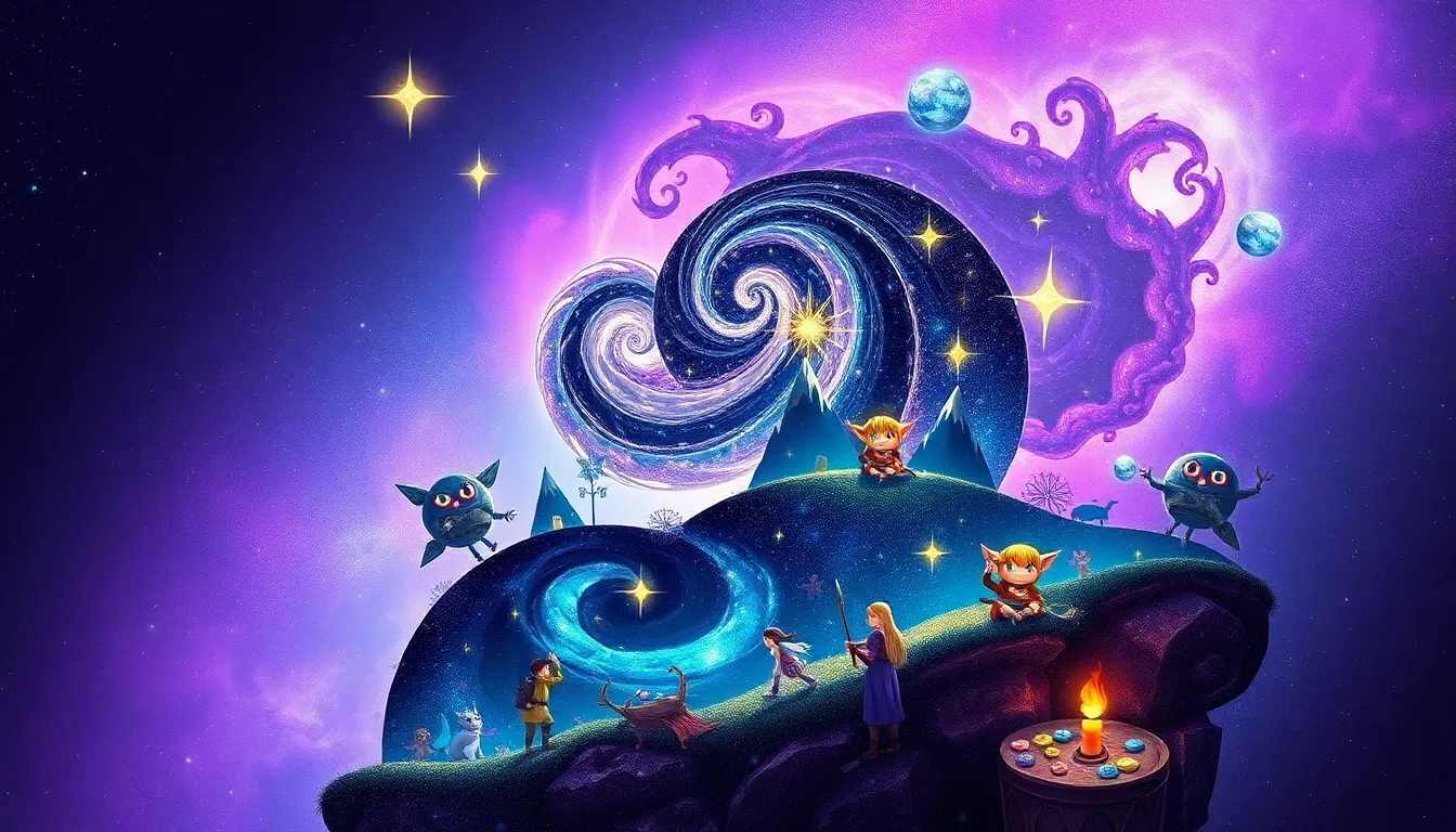 Cosmic scene illustrating the cultural phenomenon 'Zeldazilinsky'.