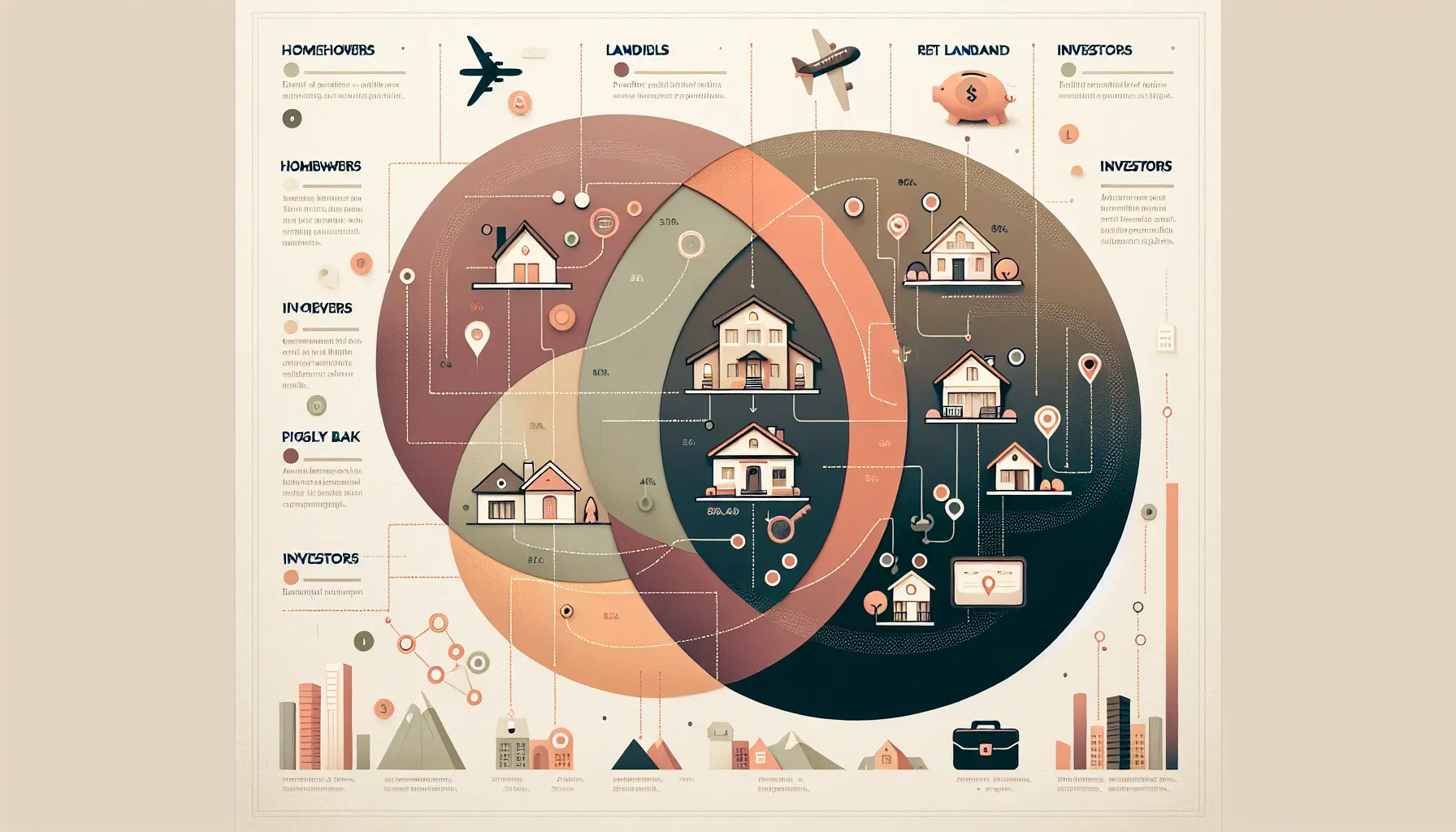 Venn diagram showing different types of Danville property owners.