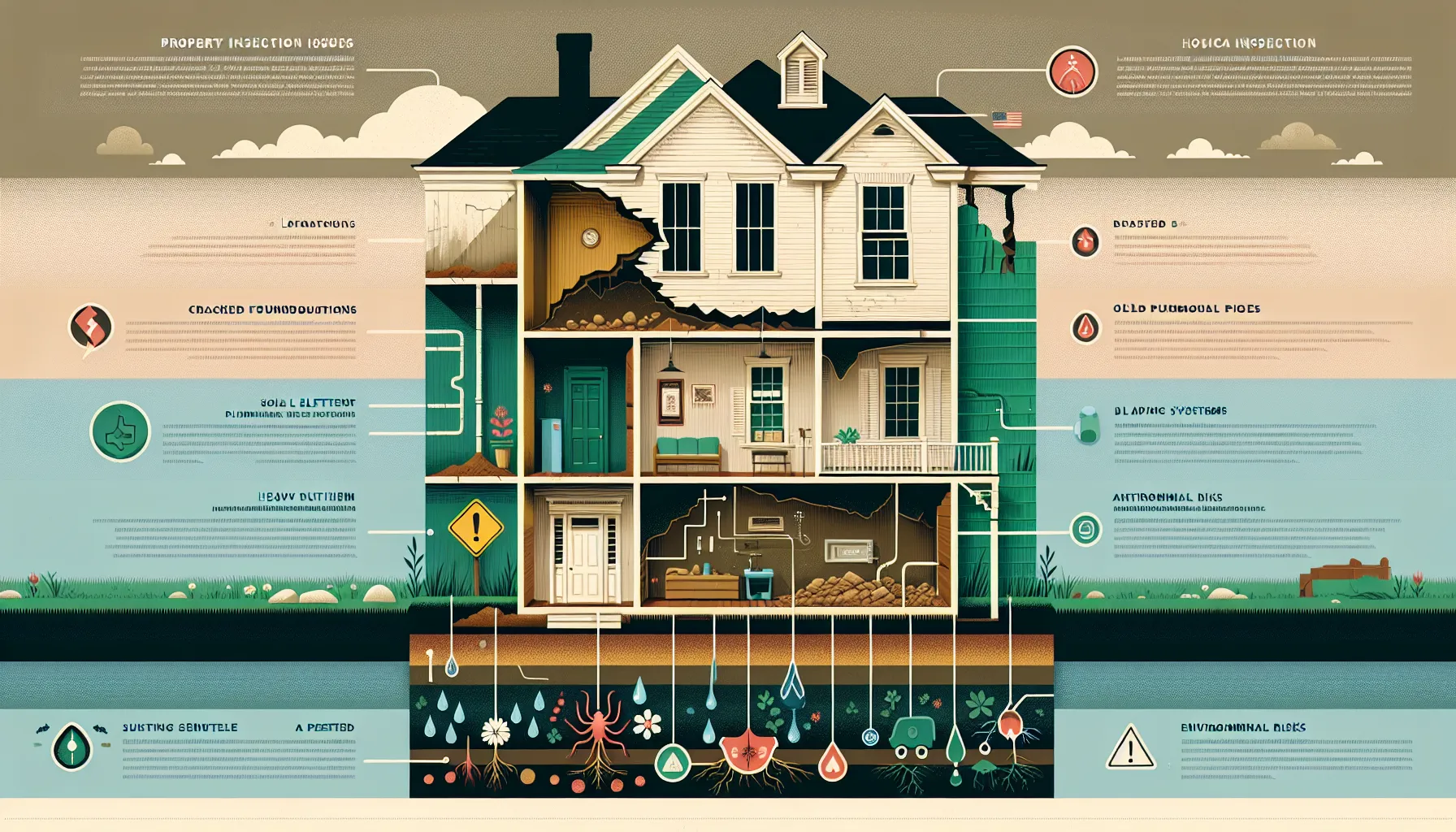 infographic of common Lafayette property inspection issues
