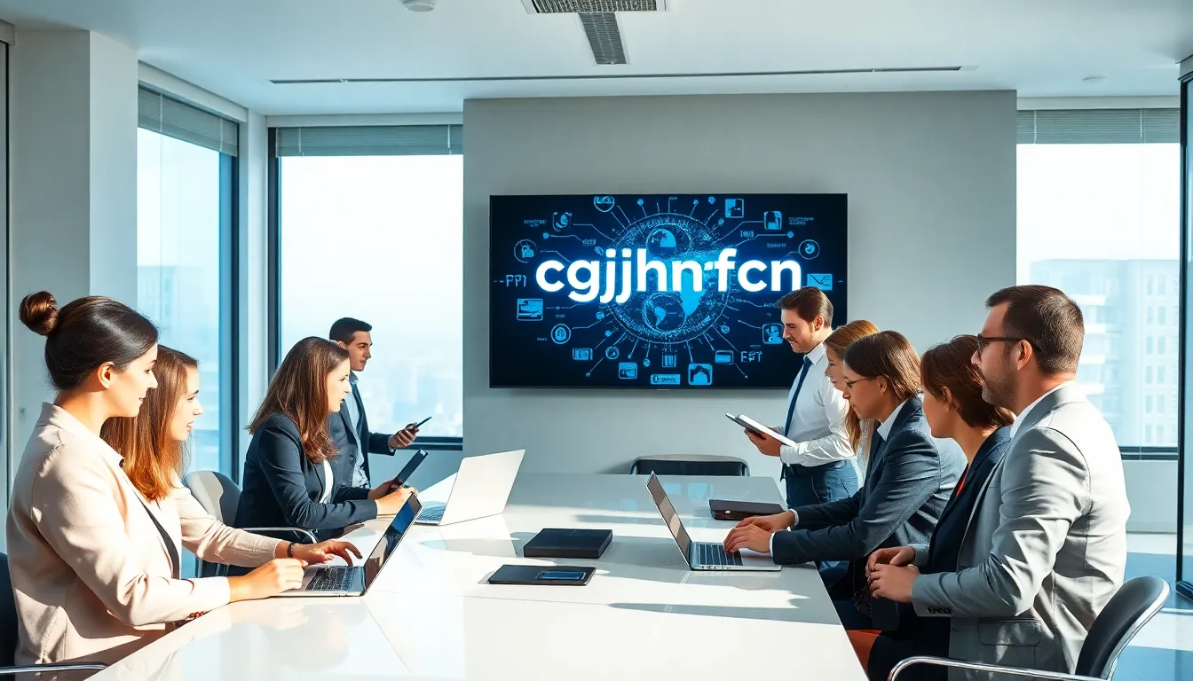 diverse professionals collaborating in a modern office setting.