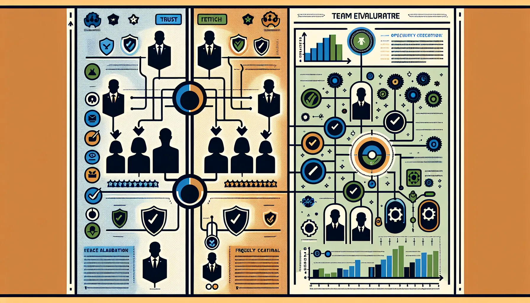 Two-panel infographic comparing crypto team research and development activity assessment methods.