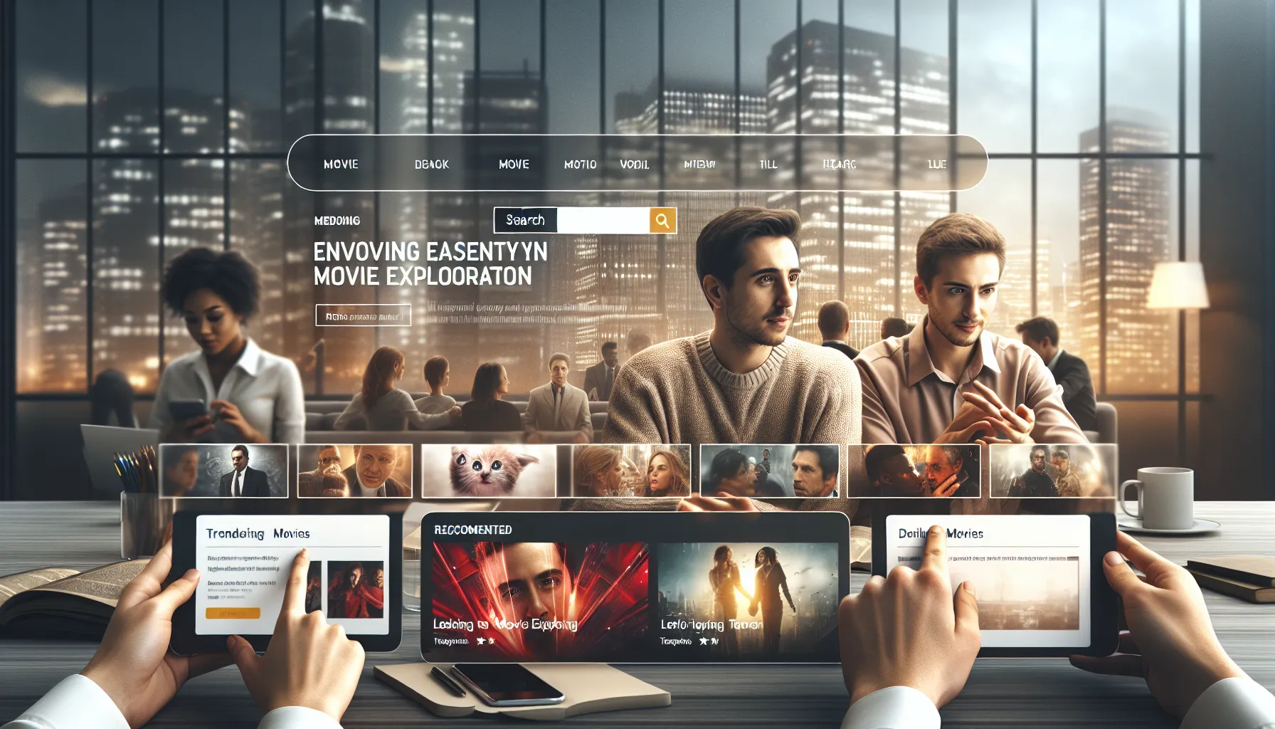 user exploring Filmi Jila.com on various devices.