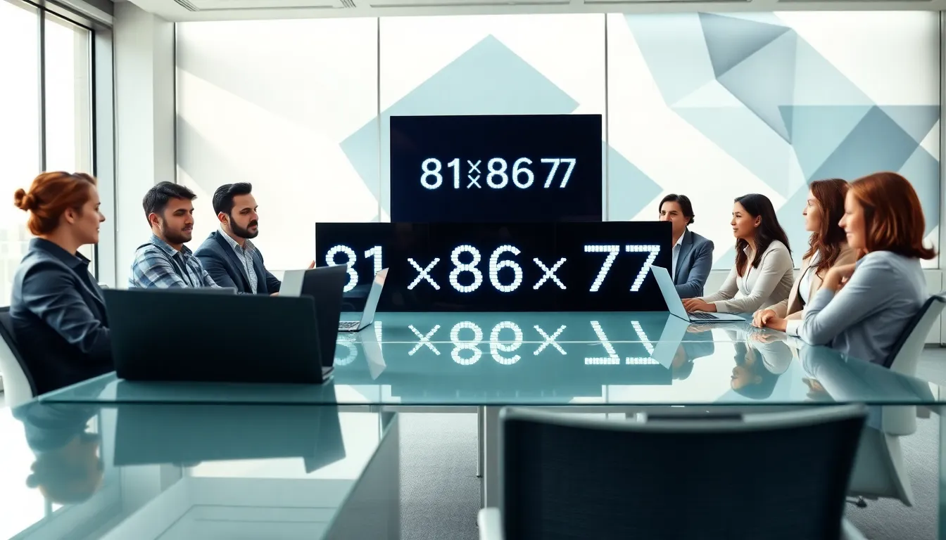 diverse team discussing technological concepts in a modern conference room.