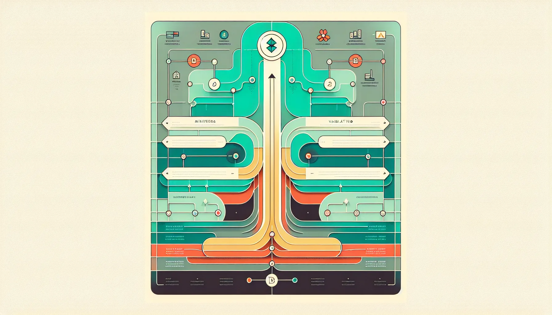 Flowchart showing cryptocurrency gas fees rising with network congestion levels and optimal timing.