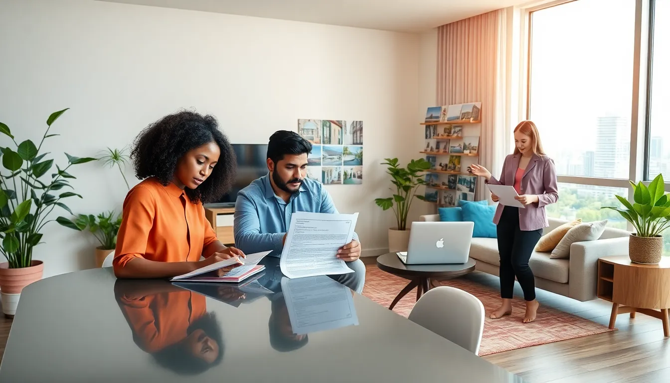 modern apartment interior showcasing the pros and cons of renting vs buying.