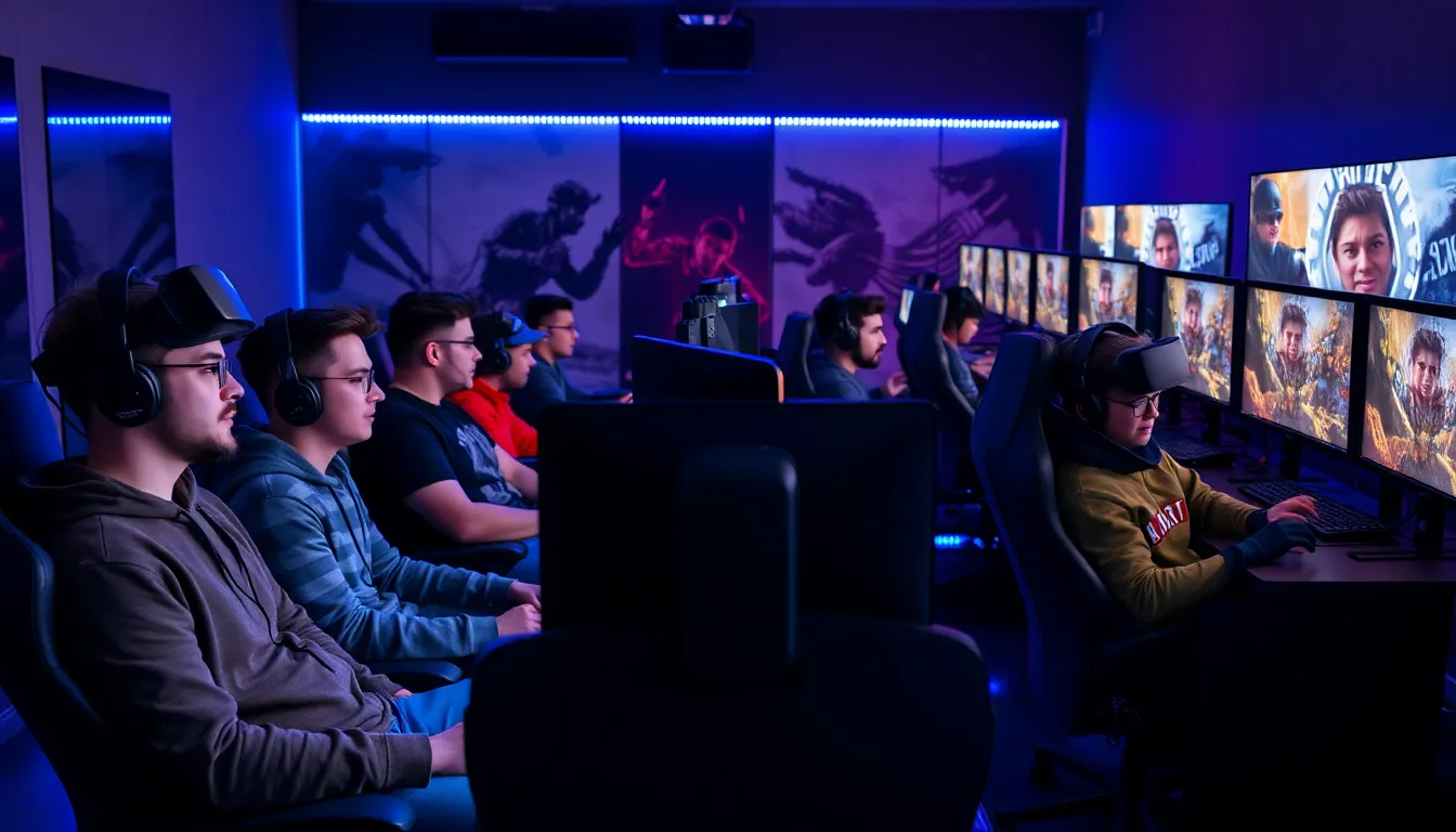 diverse gamers engaged in multiplayer Call of Duty: Black Ops 1.