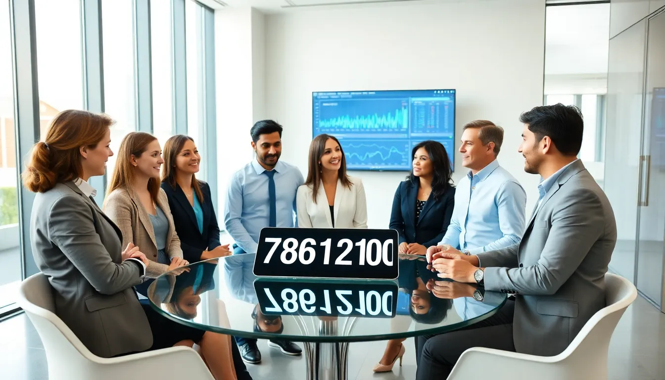 diverse team discussing identifier 778612100 in a modern office.