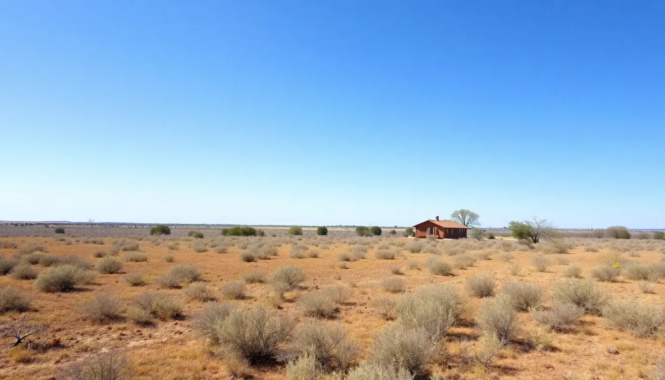 house in the middle of land - sell land in texas