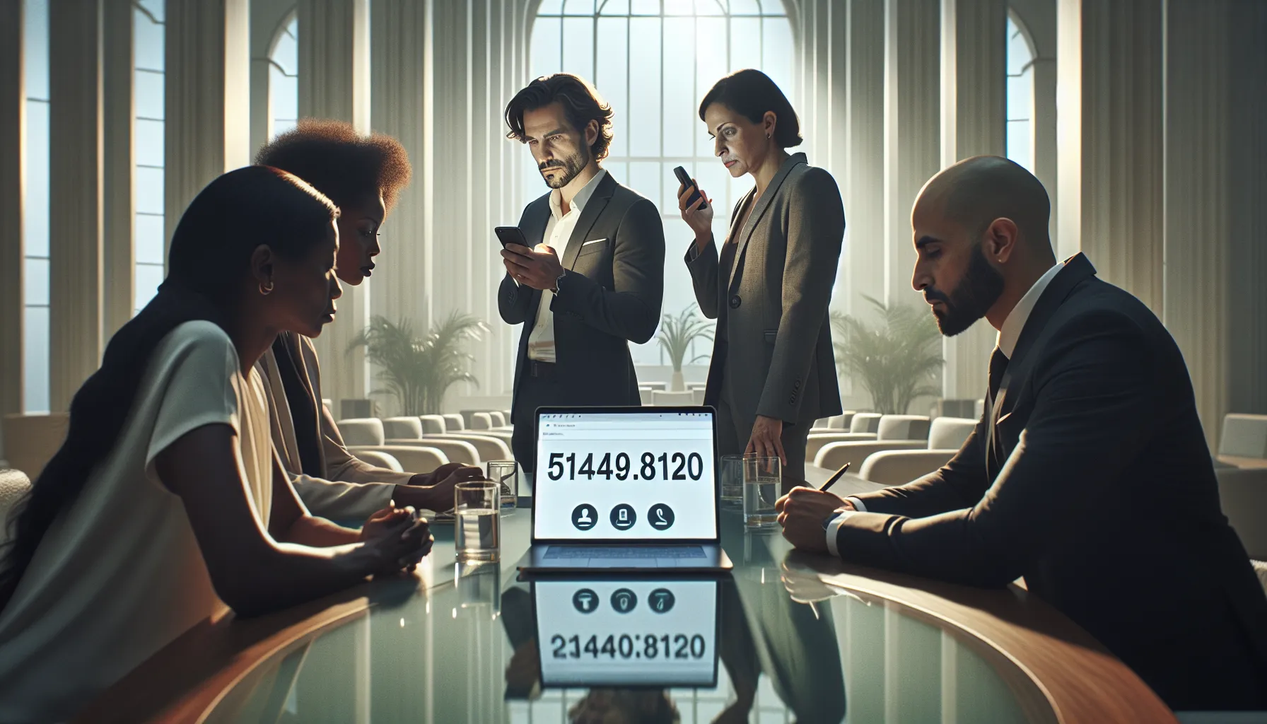 professionals discussing strategies for handling unknown calls.