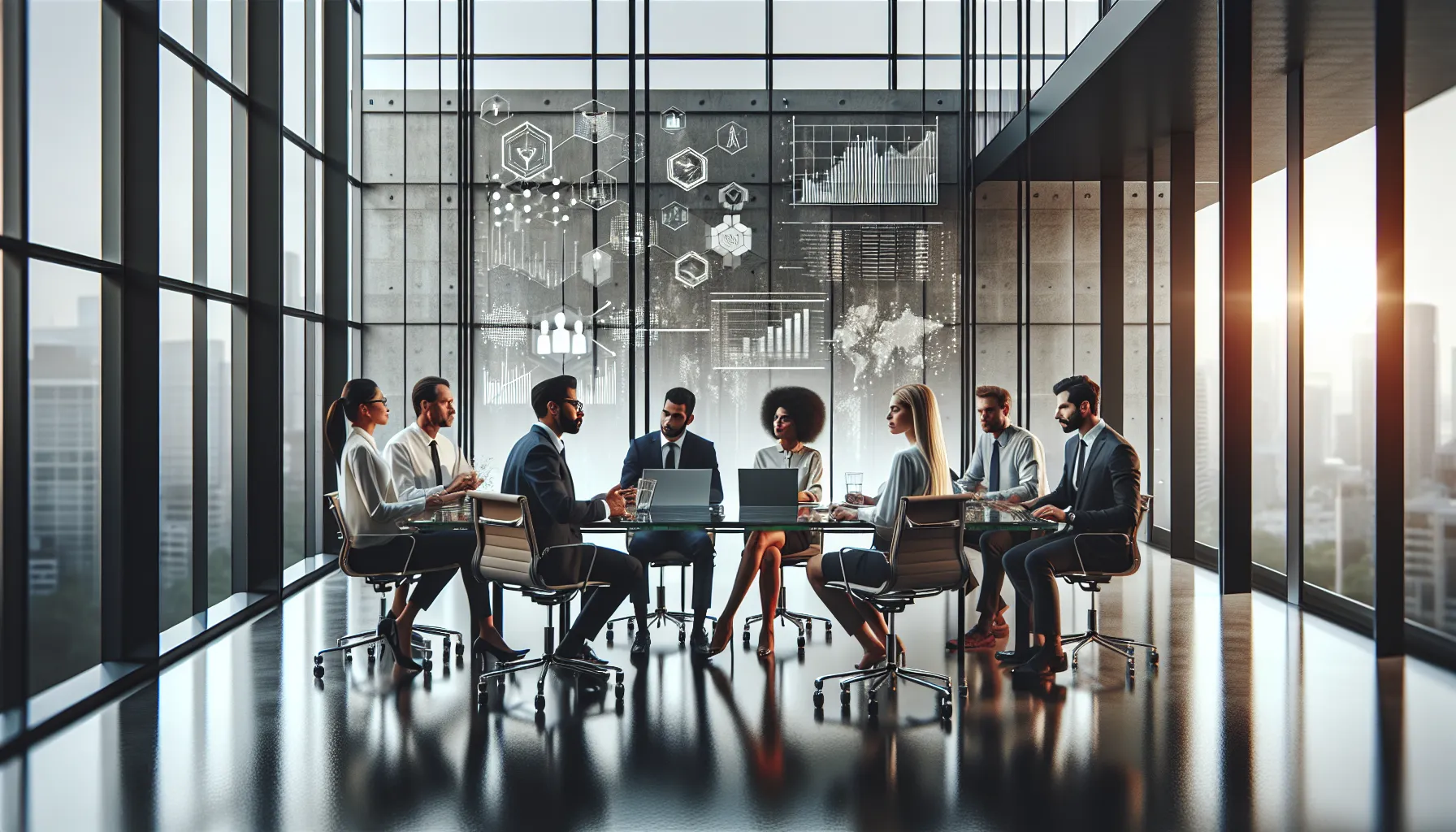 diverse team collaborating in a modern office for enhanced productivity.
