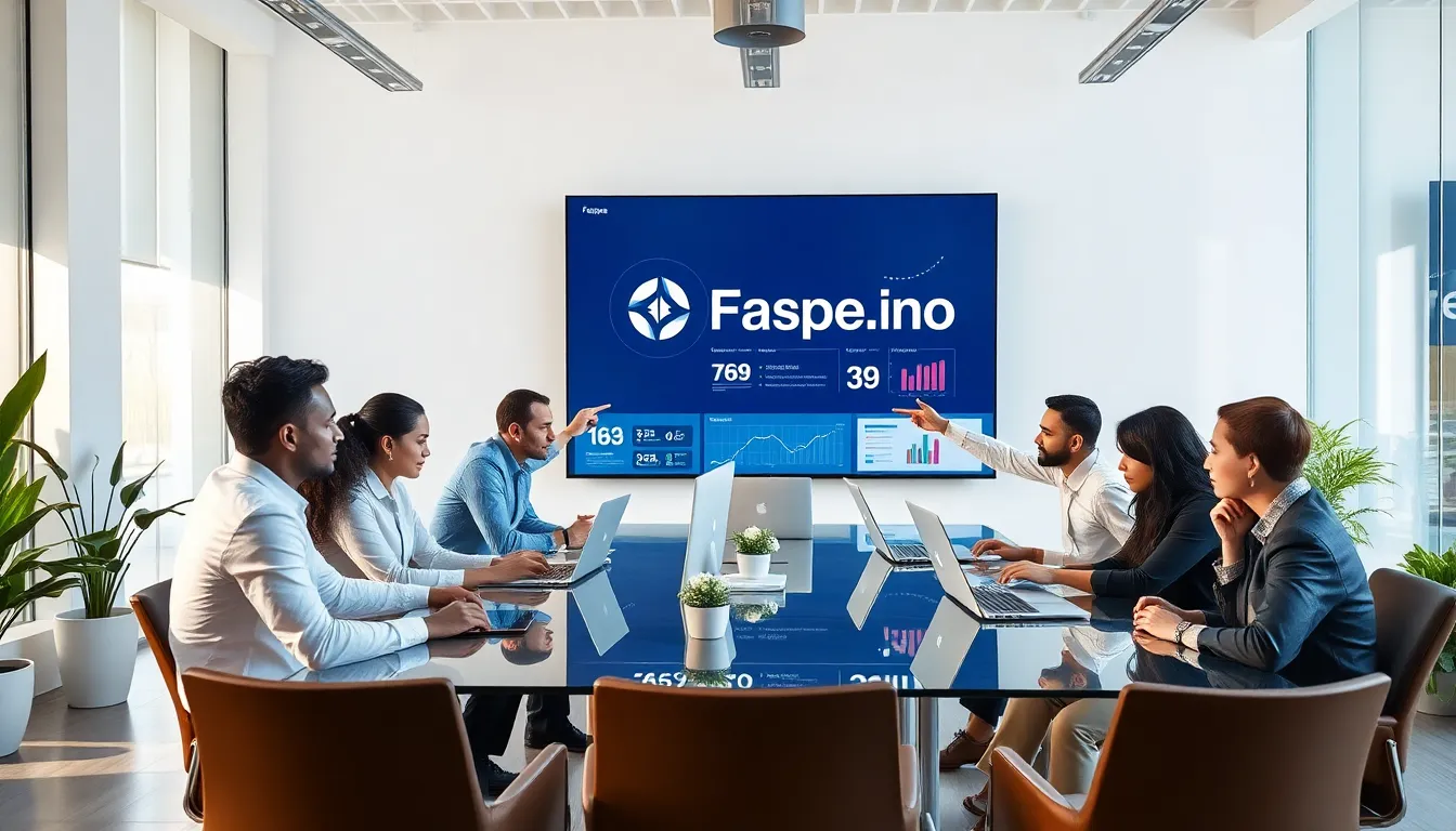 diverse team collaborating on data accessibility in a modern office.