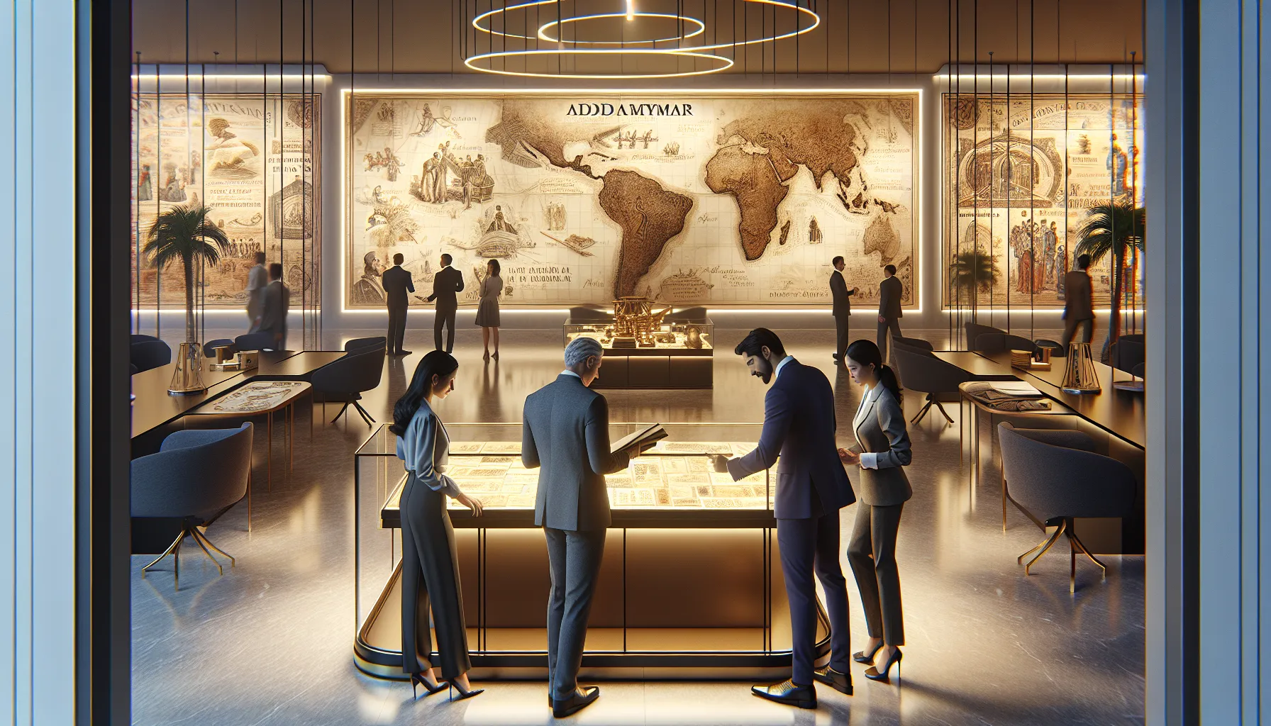 professionals examining historical documents about Addamymar.