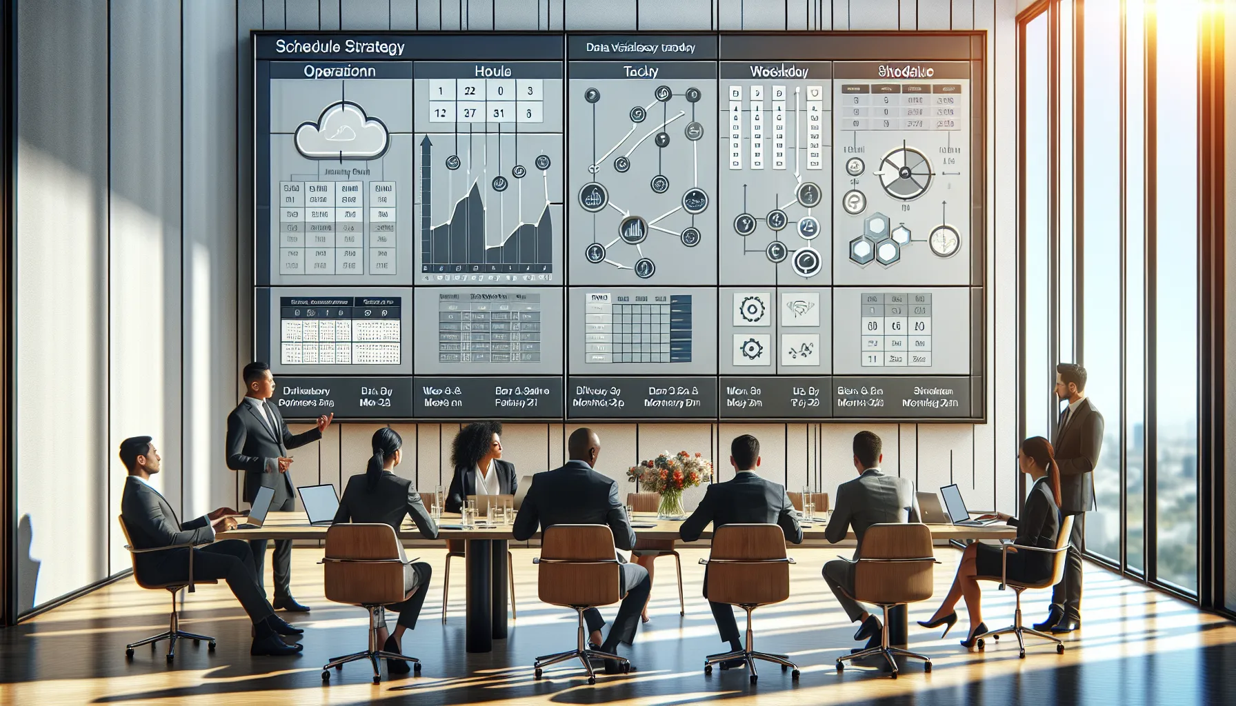 Analytics team plans tiered Tableau subscription schedules using dashboards and calendar view.