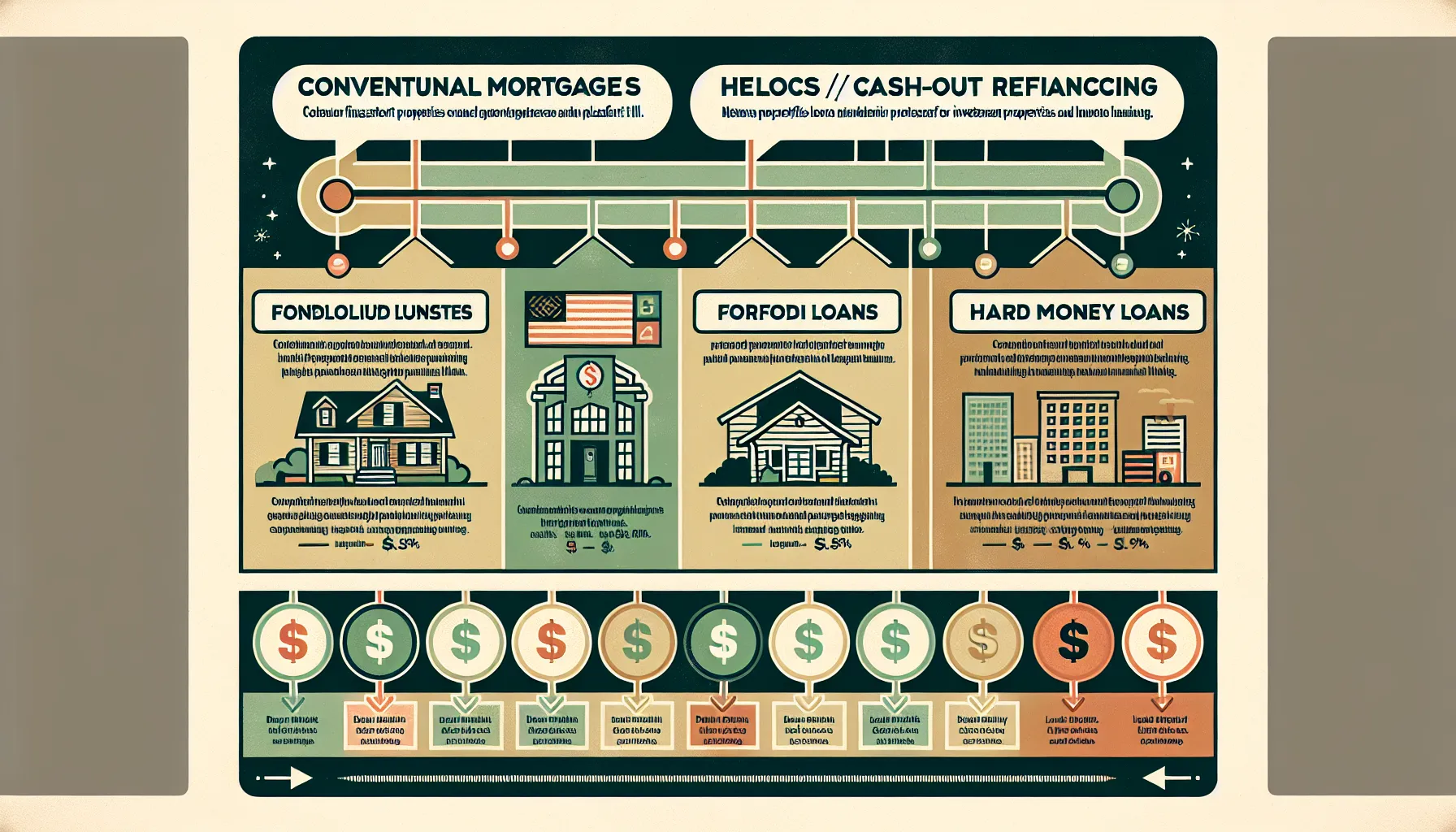 chart comparing Pleasant Hill investment property financing options