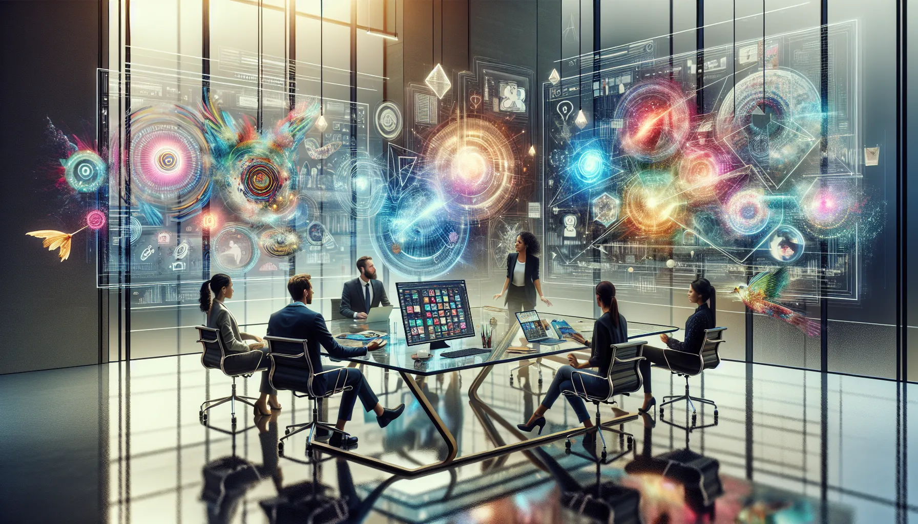 diverse professionals brainstorming about the future of smbabixoxo.