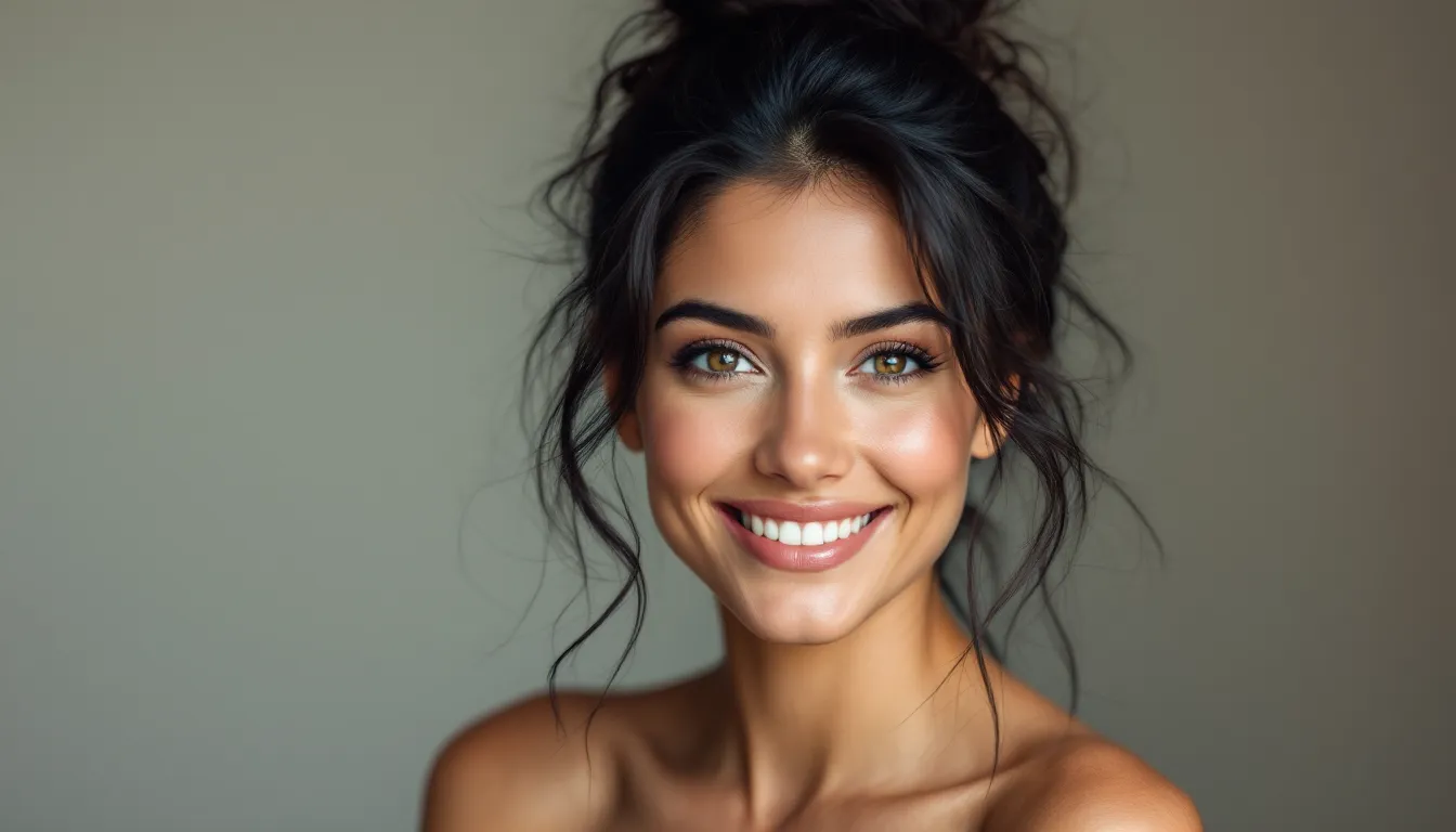 Woman standing on her porch absorbing morning sunlight with eyes closed.