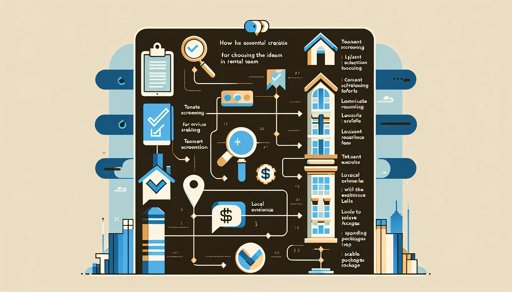 flowchart showing steps to choose a Lafayette expert rent team
