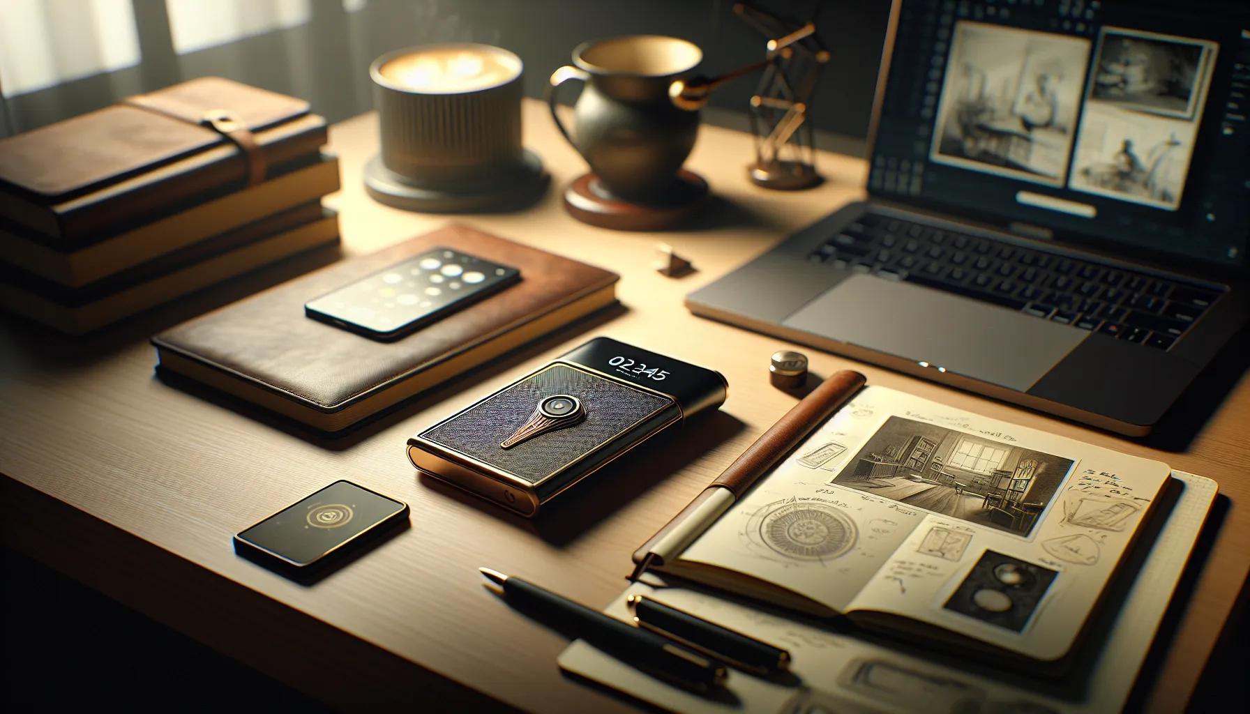 Valan Slap845 device on a stylish wooden table.