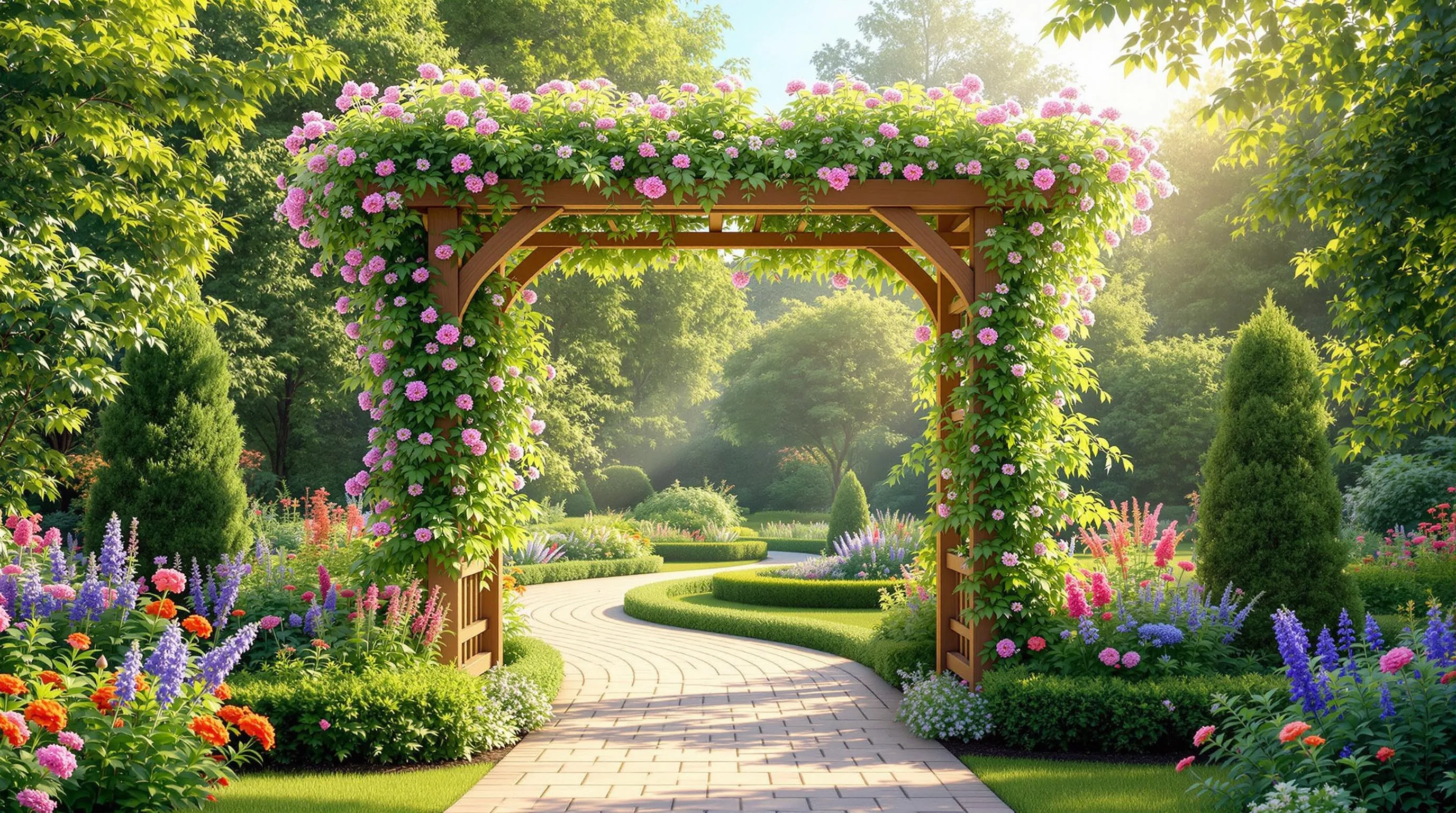 35 Stunning Garden Arbor Ideas to Transform Your Outdoor Space 7 Rley4FPTIQ0E12Rn9gPkyyLm7HlA6IMJ
