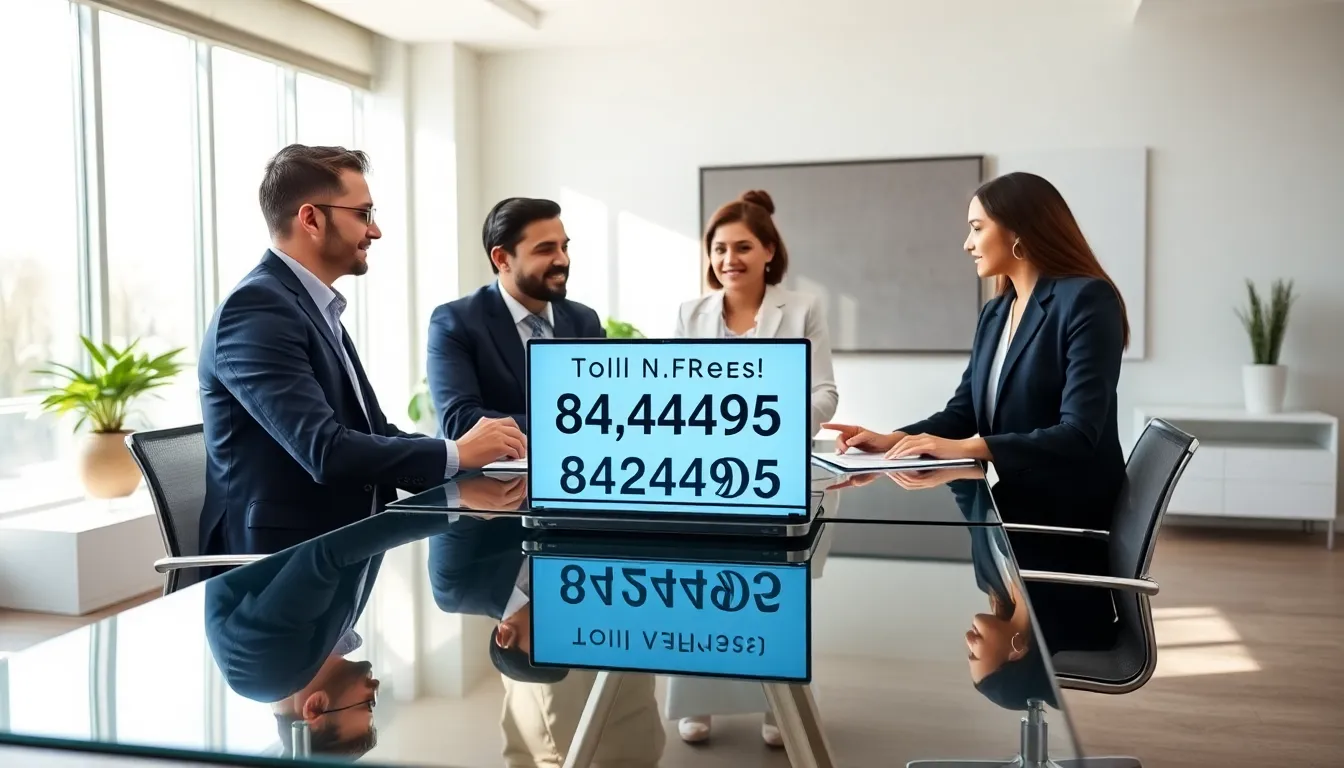 diverse professionals collaborating in a modern office setting.