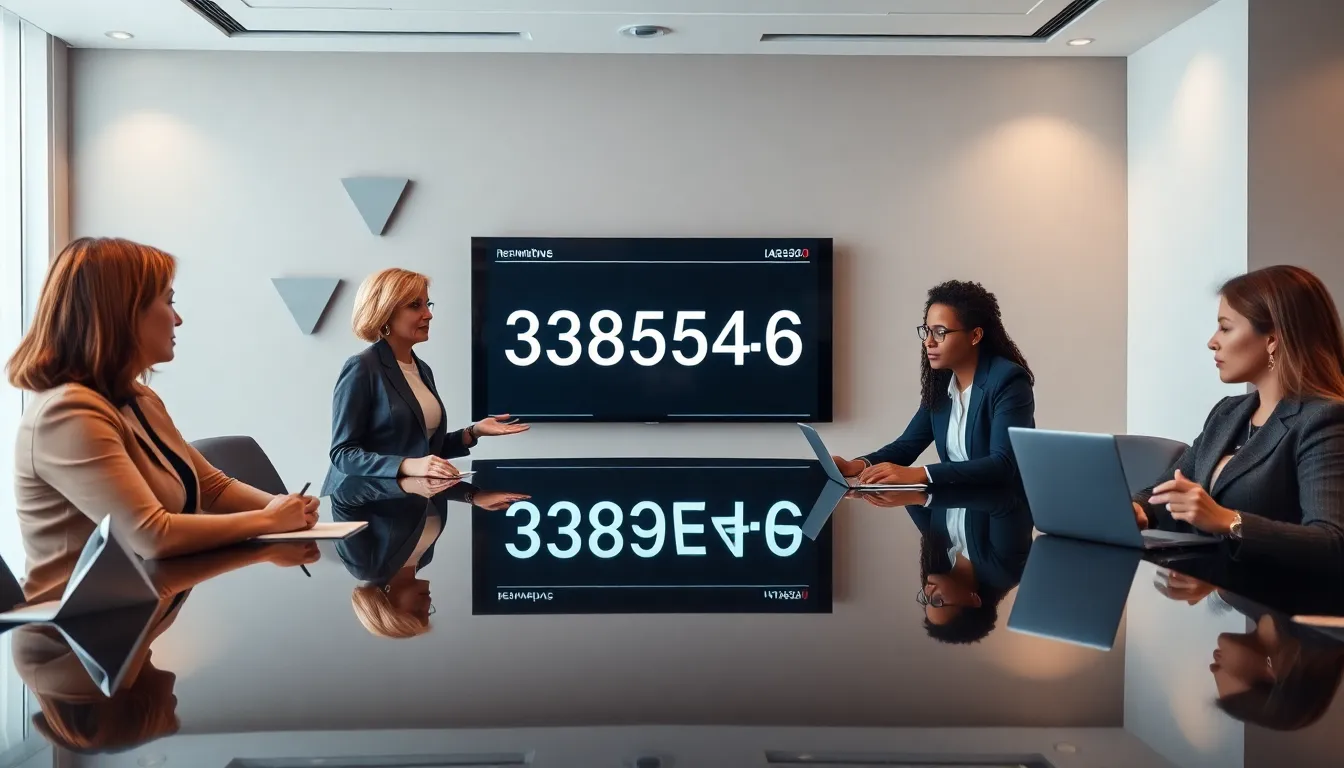 diverse team discussing data significance in a modern office.