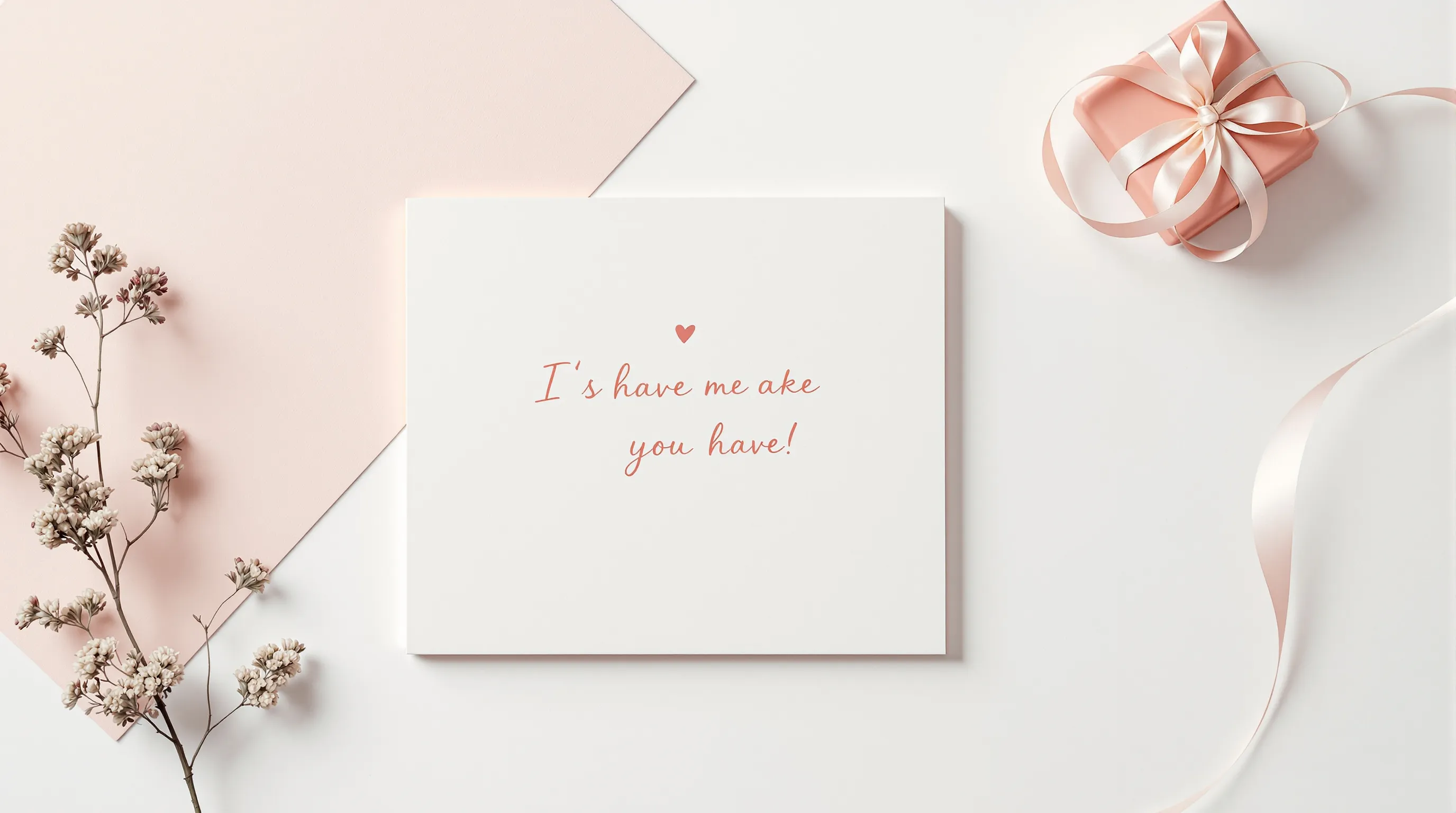 a minimal notebook with a heartfelt handwritten birthday message
