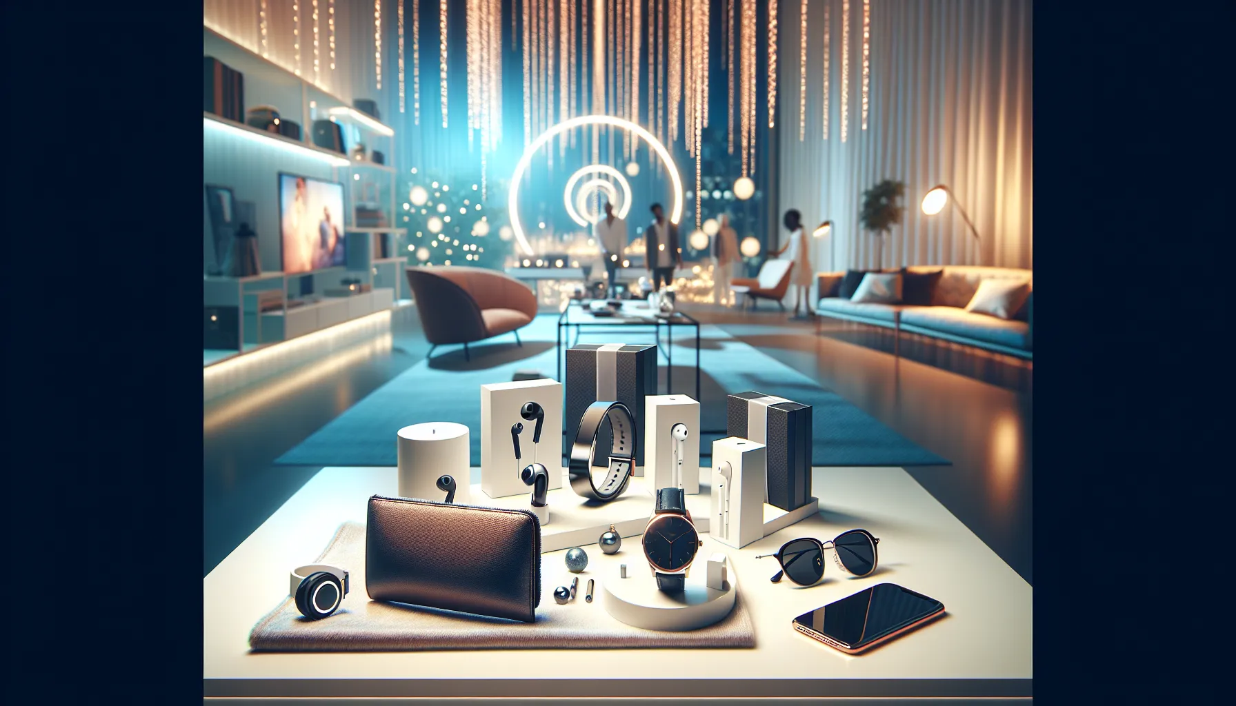 gift ideas for boyfriends displayed on a modern table.