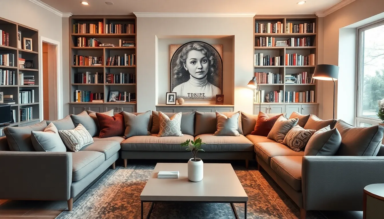 cozy den blending modern design with functional spaces.