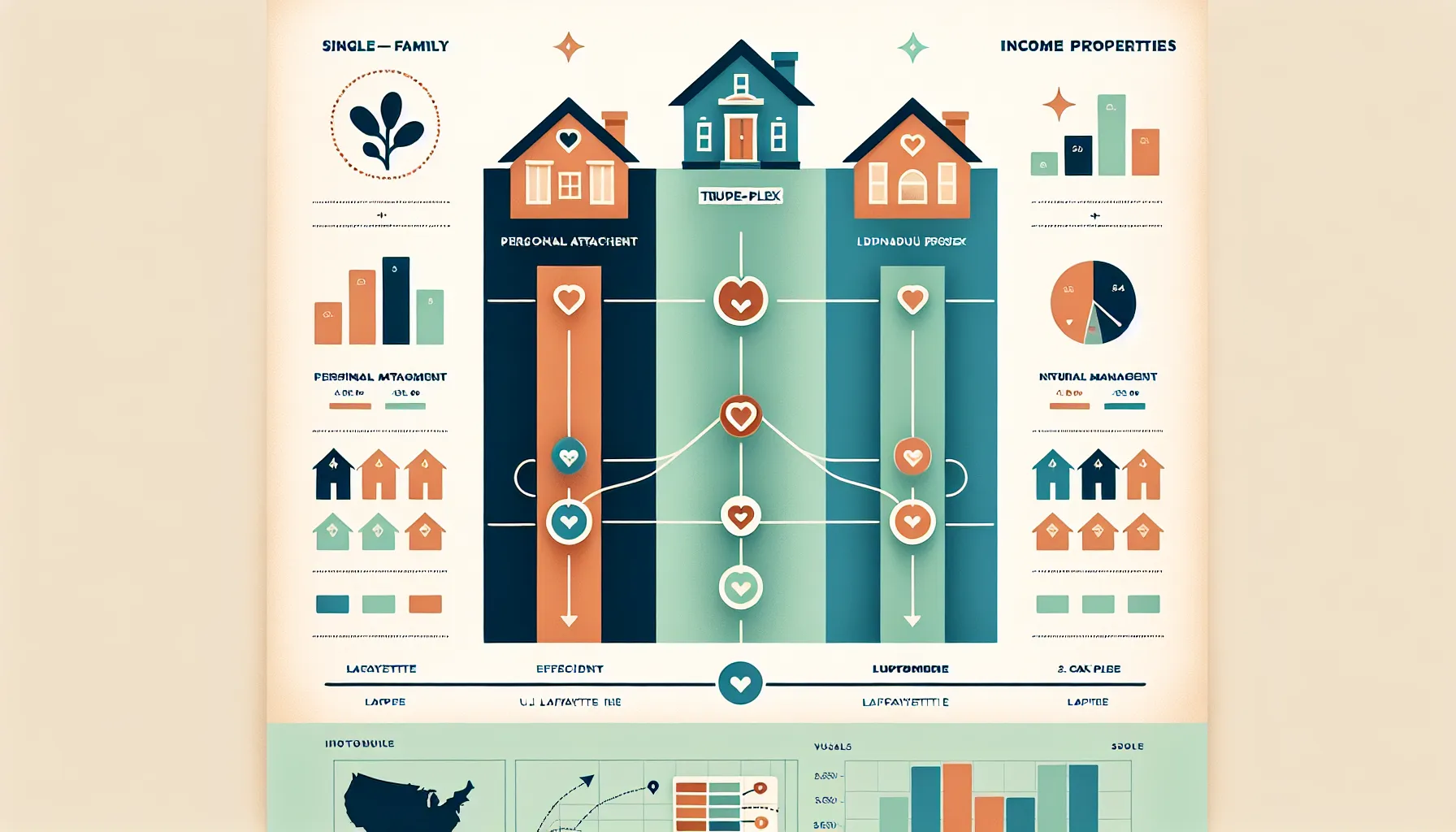 comparison of single-family, multi-family, and property portfolio types in Lafayette