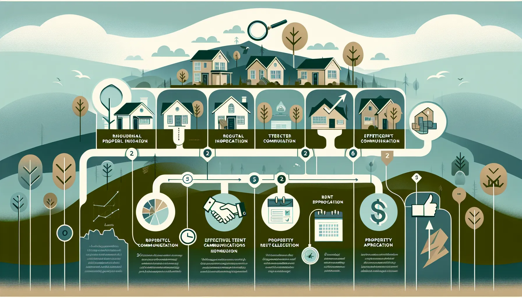Diagram showing key steps for successful property ownership in Danville, California.