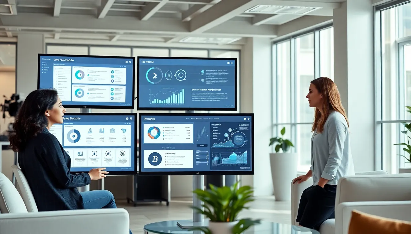 diverse team collaborating on Bitclassic technology in a modern office.