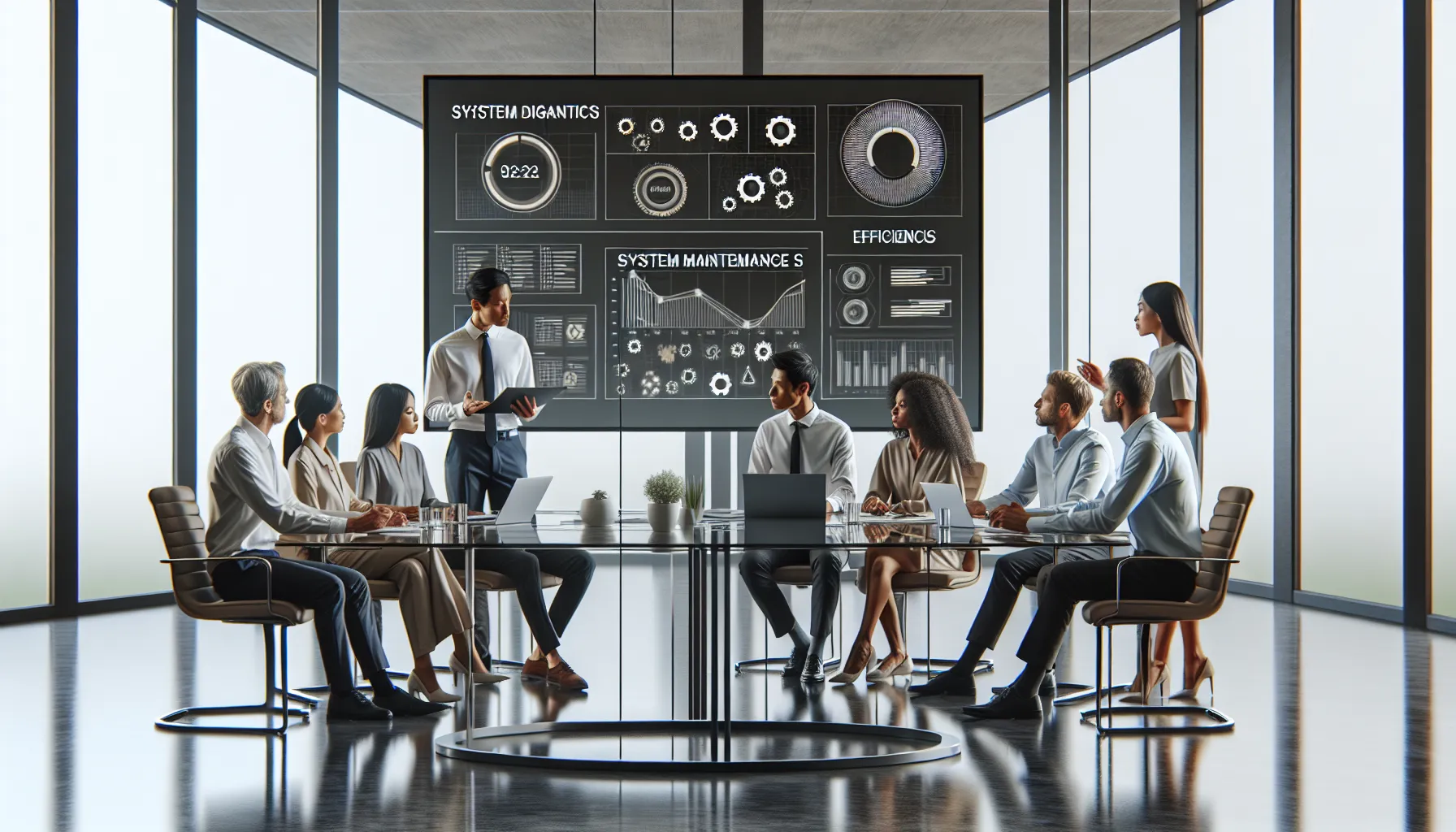 diverse IT team discussing preventative strategies in a modern office.