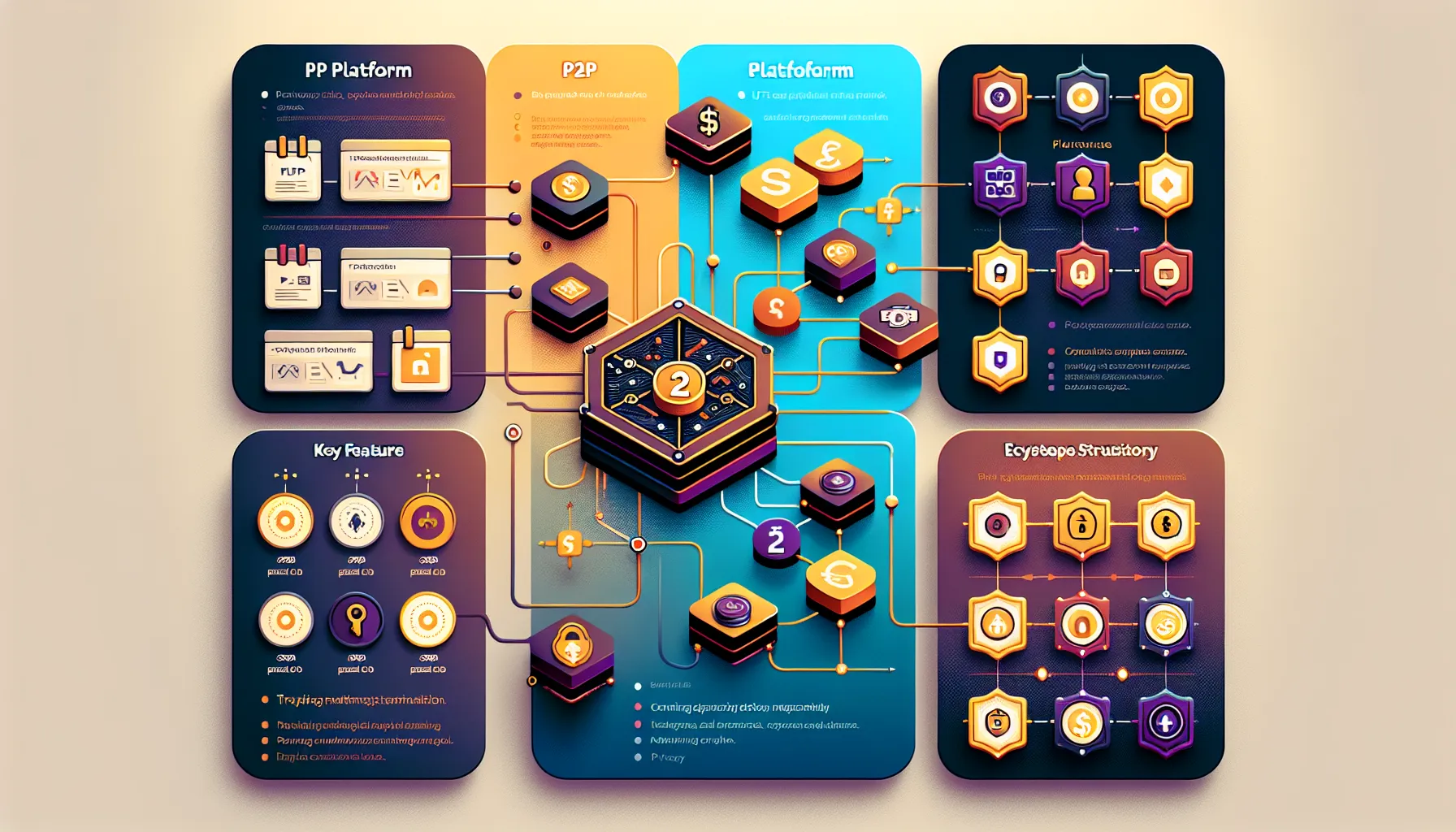 Comparison chart of four peer-to-peer Bitcoin platforms with cost-saving features for UK users.
