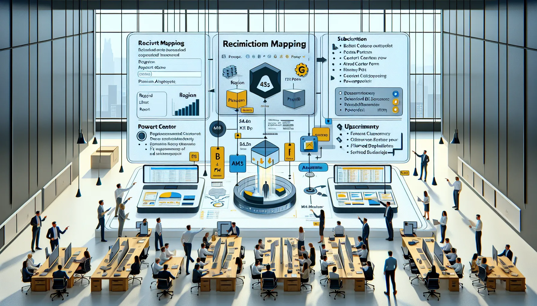 Analytics team configuring dynamic Power BI subscriptions for personalized, secure enterprise report delivery.