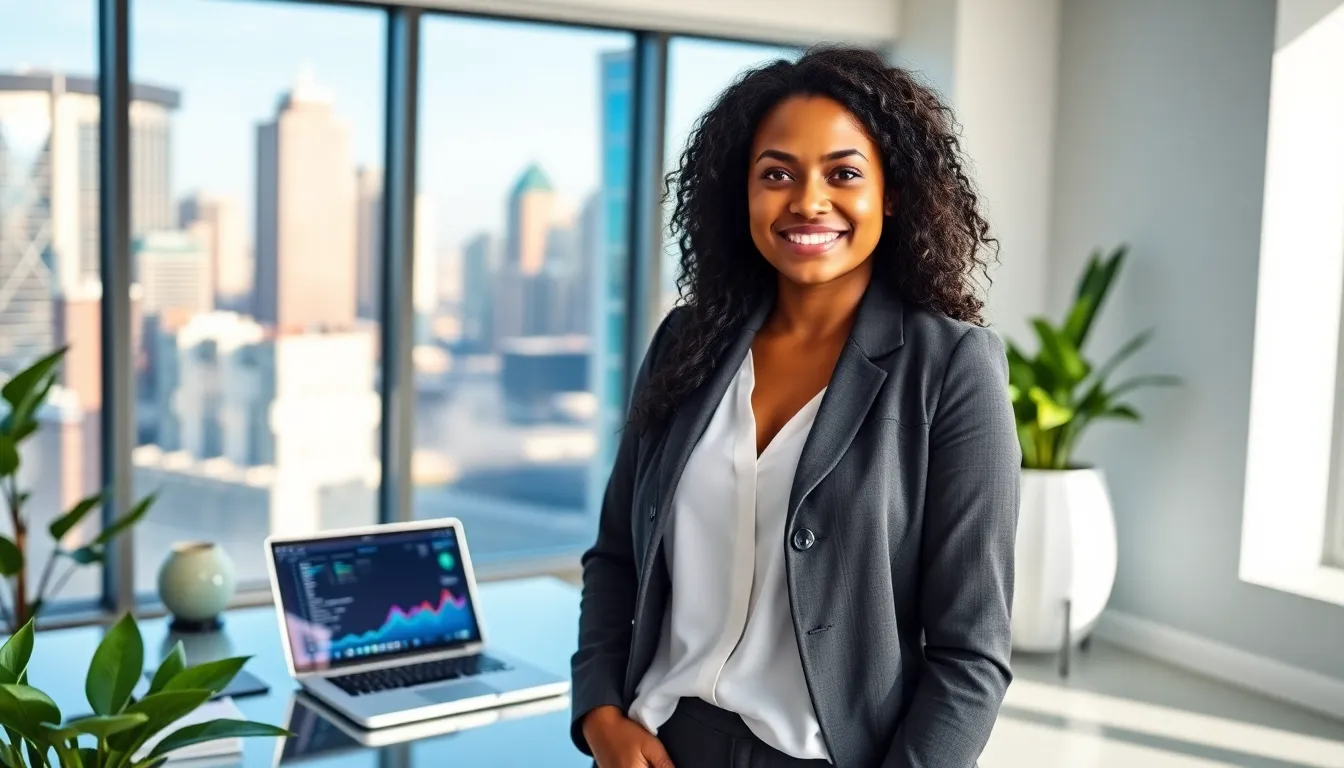 Katalexdavis in a modern office, symbolizing innovation and ambition.