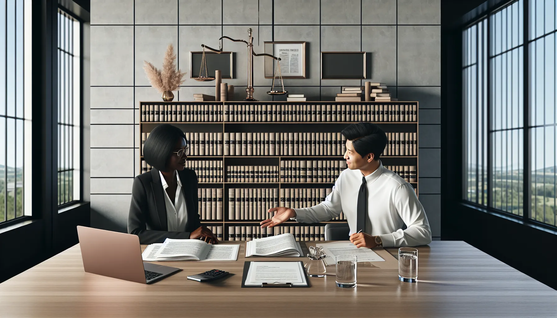 Legal advisor explaining water bill statute of limitations to client in Croatian law office