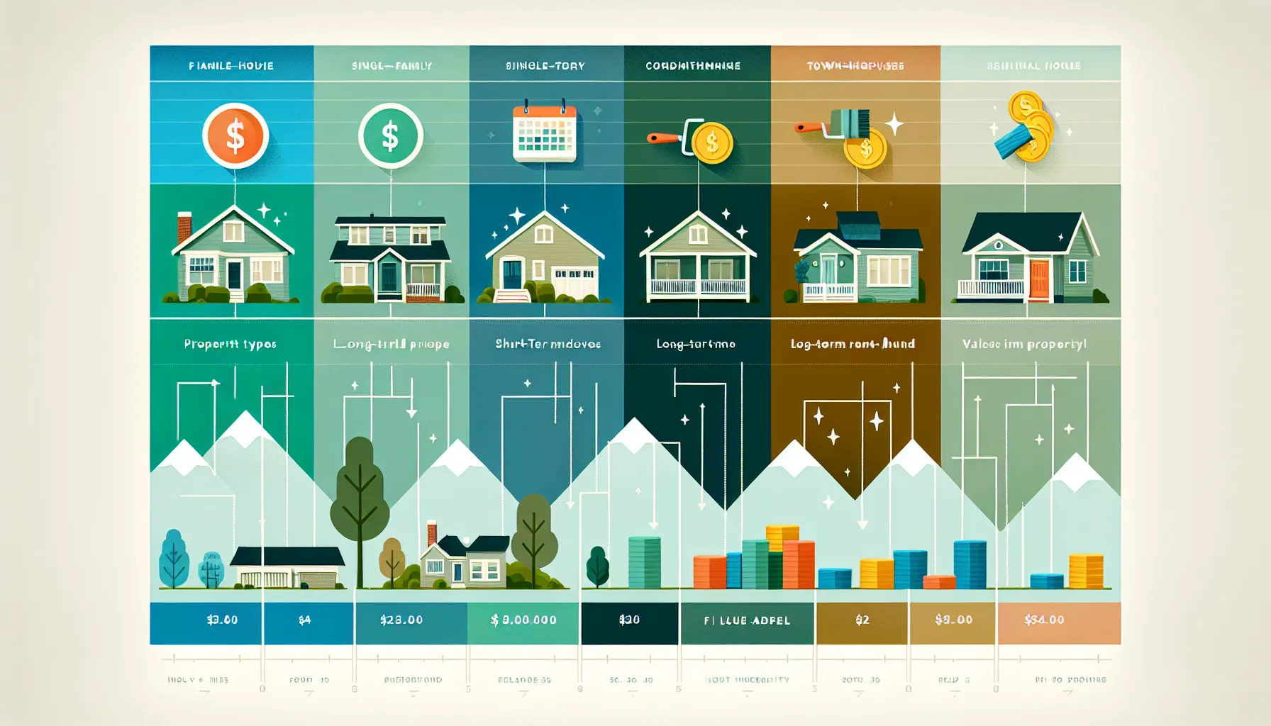 comparison chart of Danville investment property types and strategies