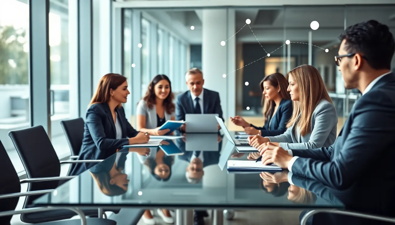diverse professionals discussing the concept of cthaifhr in a modern office.