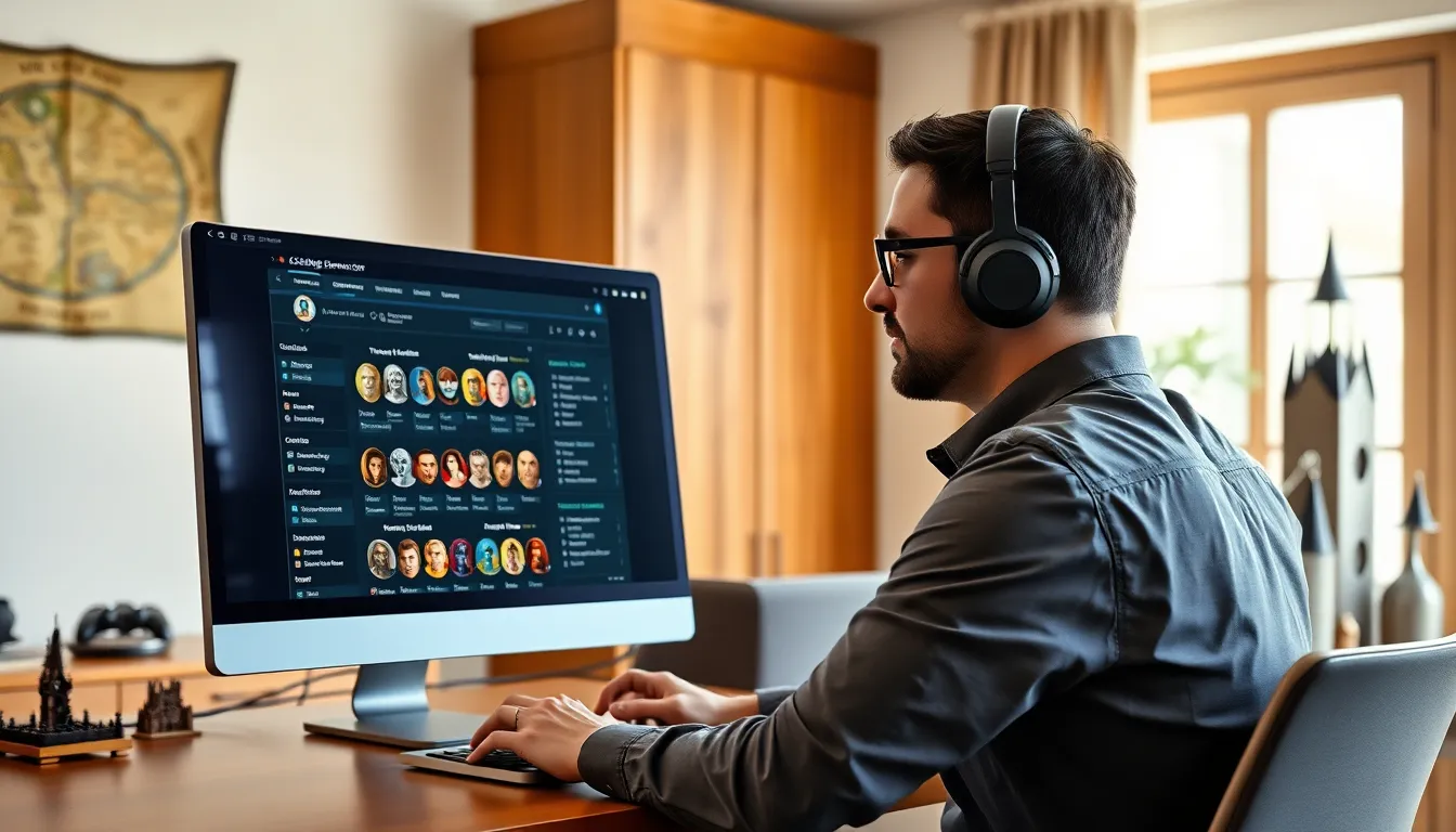 Man using ck2generator.com in a modern home office.